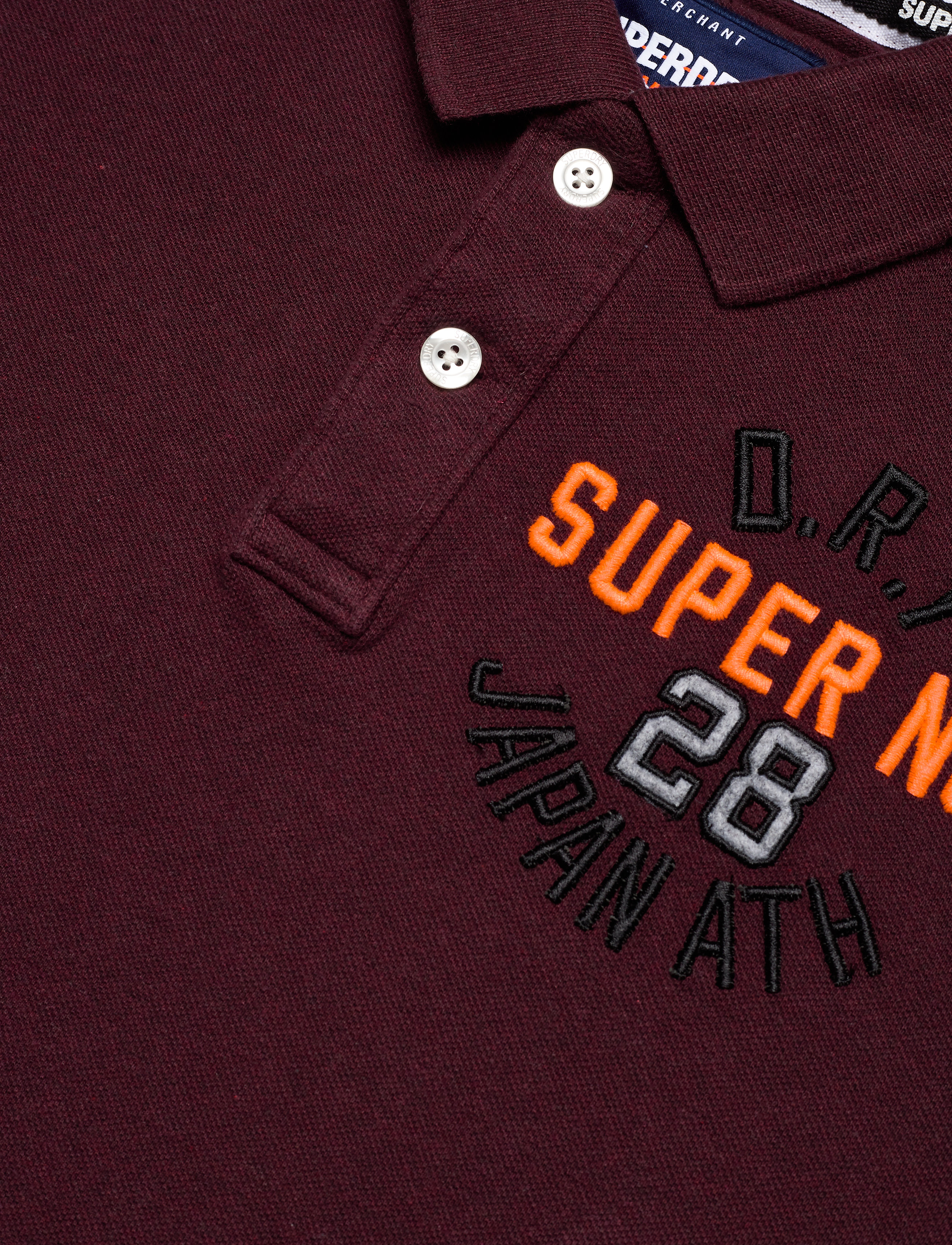 Superdry - SUPERSTATE SHADOW POLO - buck burgundy marl - 4
