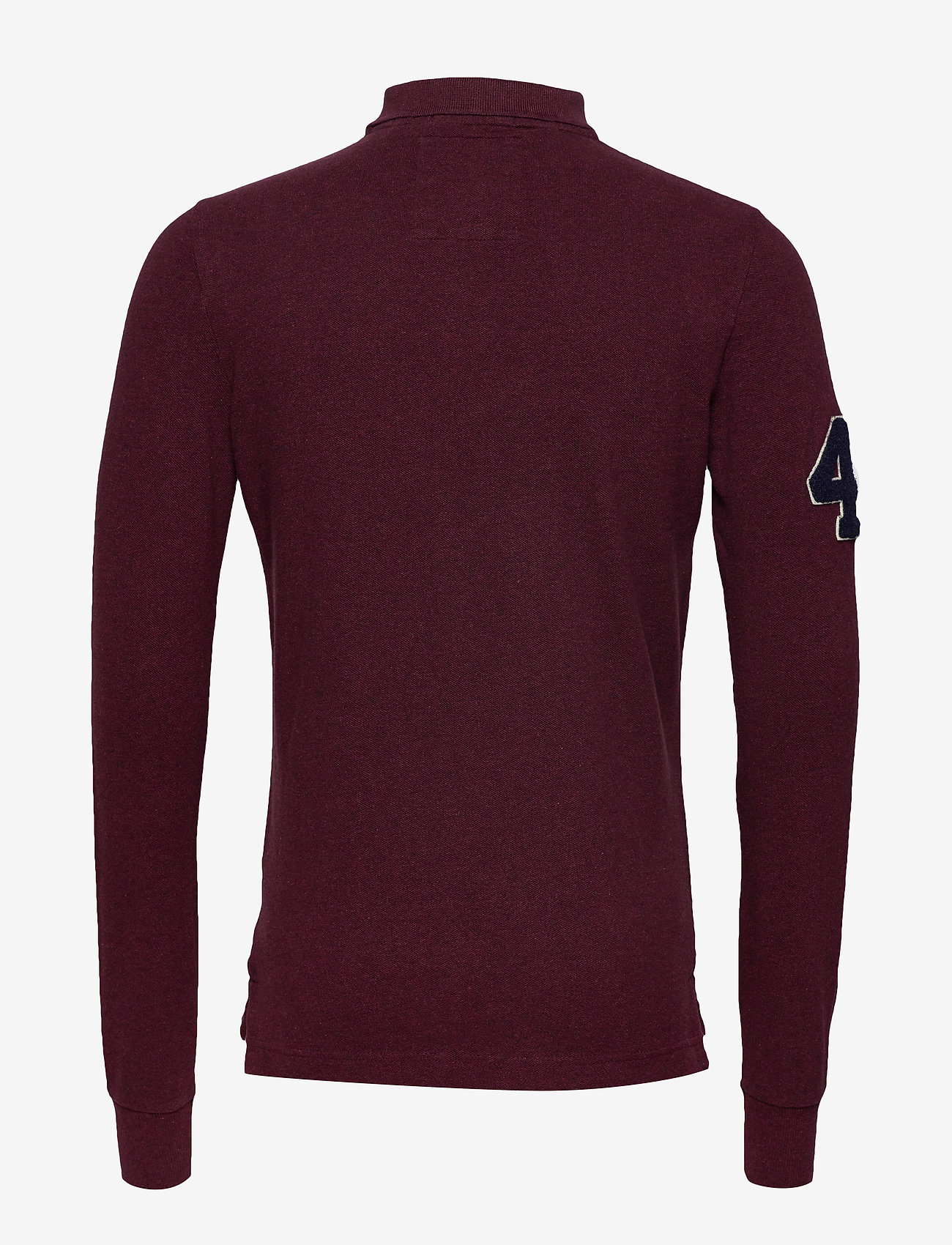 Superdry - CLASSIC L/S PIQUE POLO - boston burgundy marl - 1