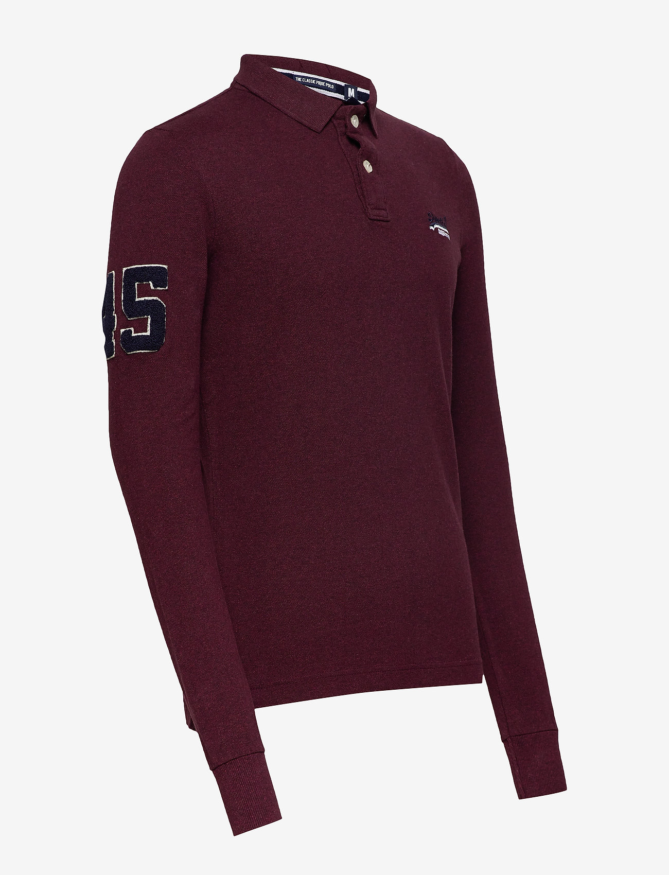 Superdry - CLASSIC L/S PIQUE POLO - boston burgundy marl - 2