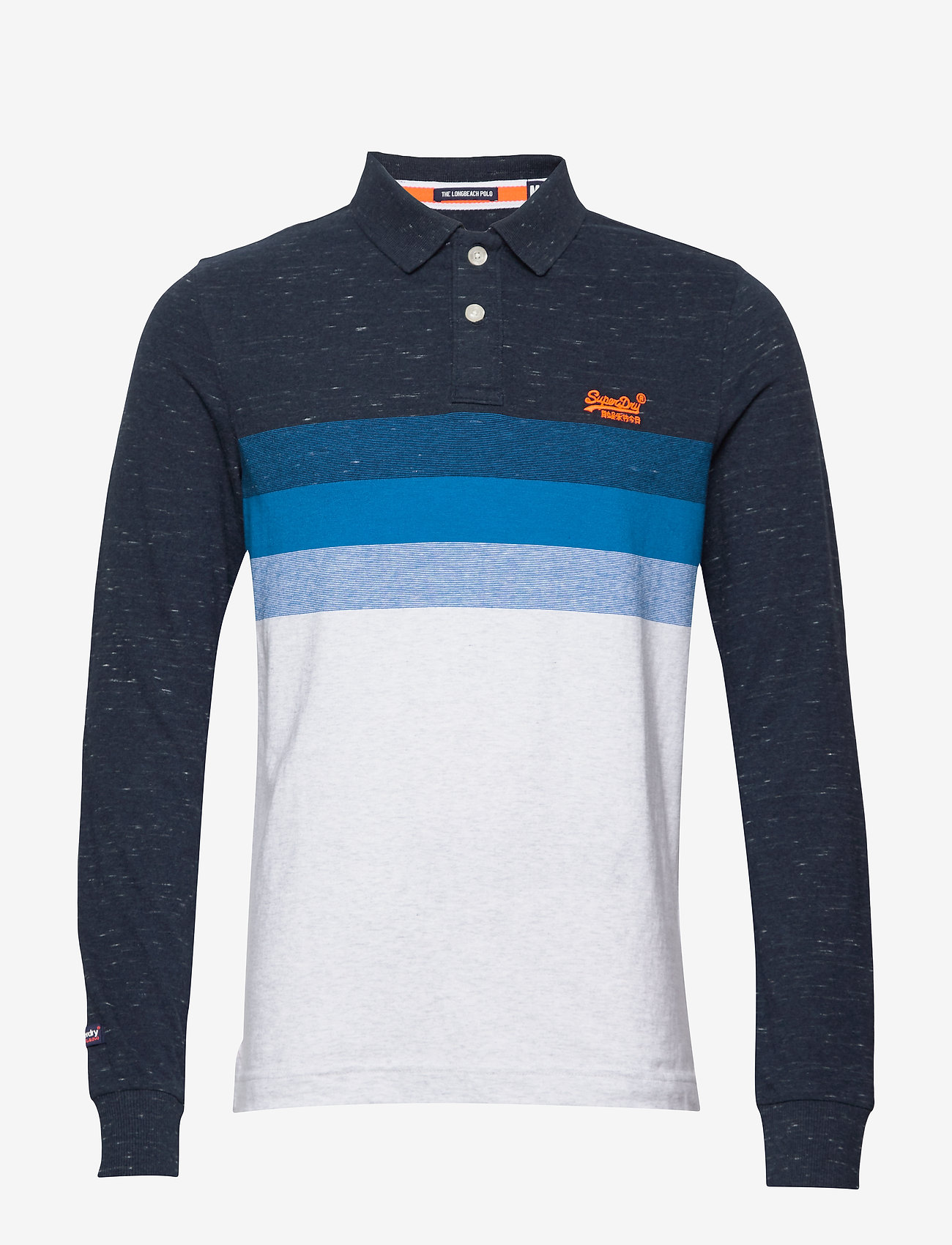 Superdry - CLASSIC L/S LONG BEACH POLO - navy grit - 0