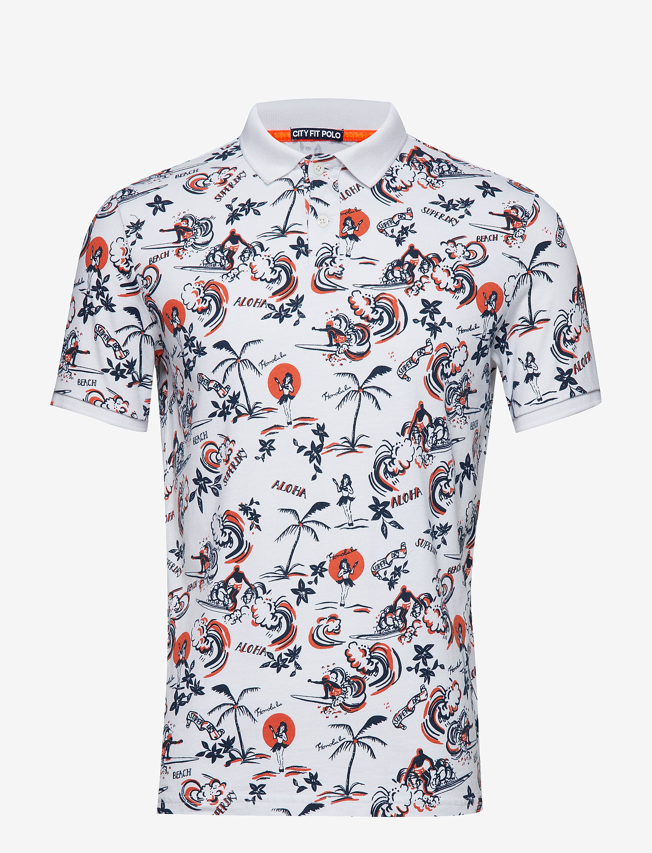 Superdry - CITY SURF POLO - aloha surfer optic - 0