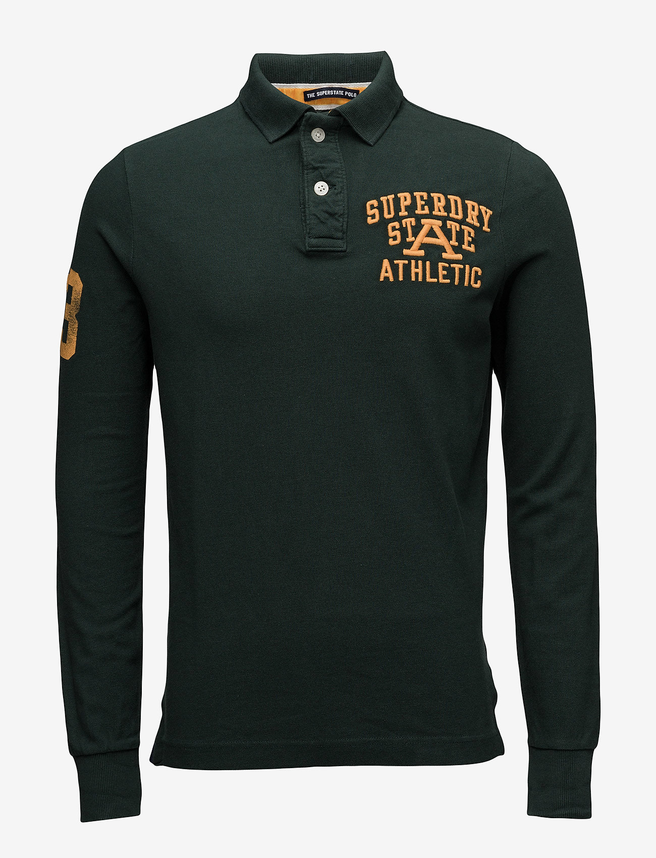 Superdry - SUPER STATE L/S POLO - forest green - 0