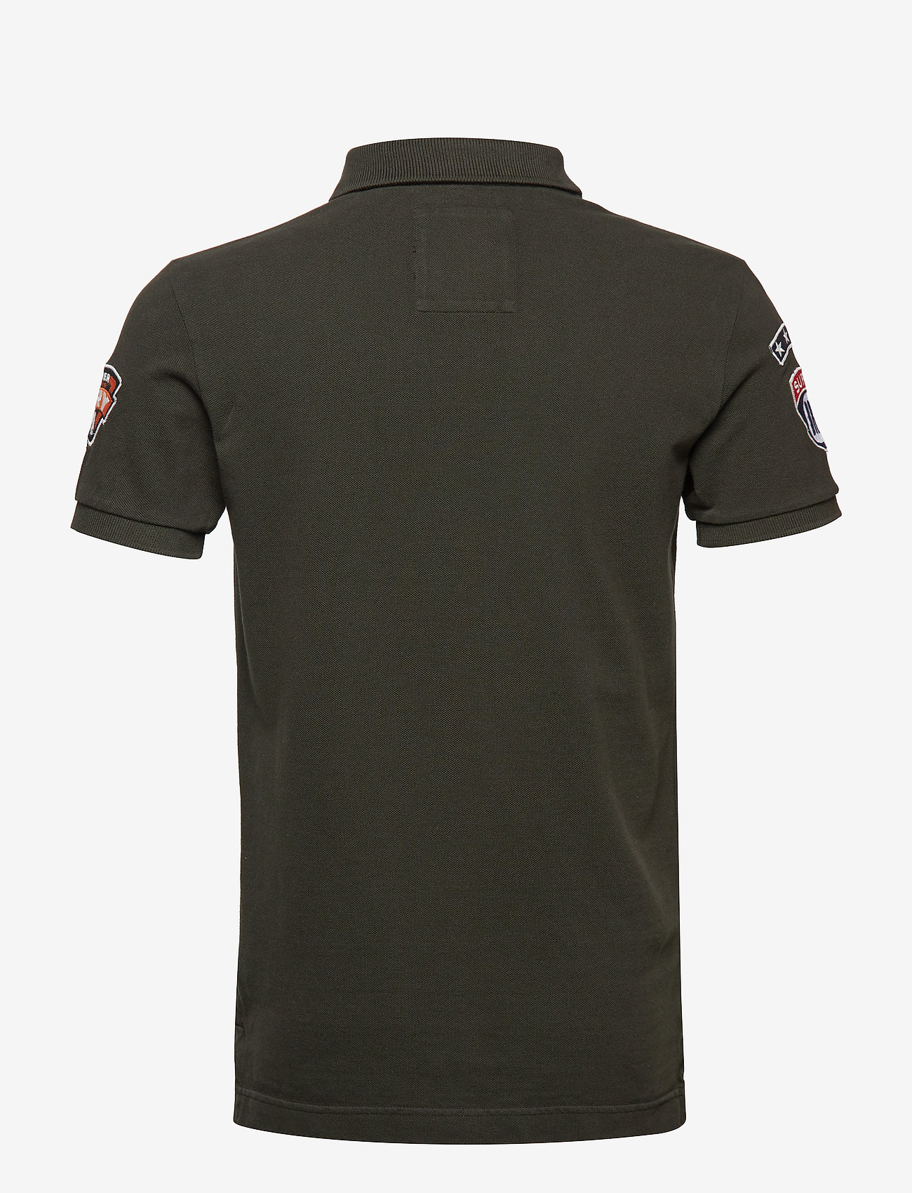 Superdry - VINTAGE DESTROY PATCH S/S POLO - surplus goods olive - 1