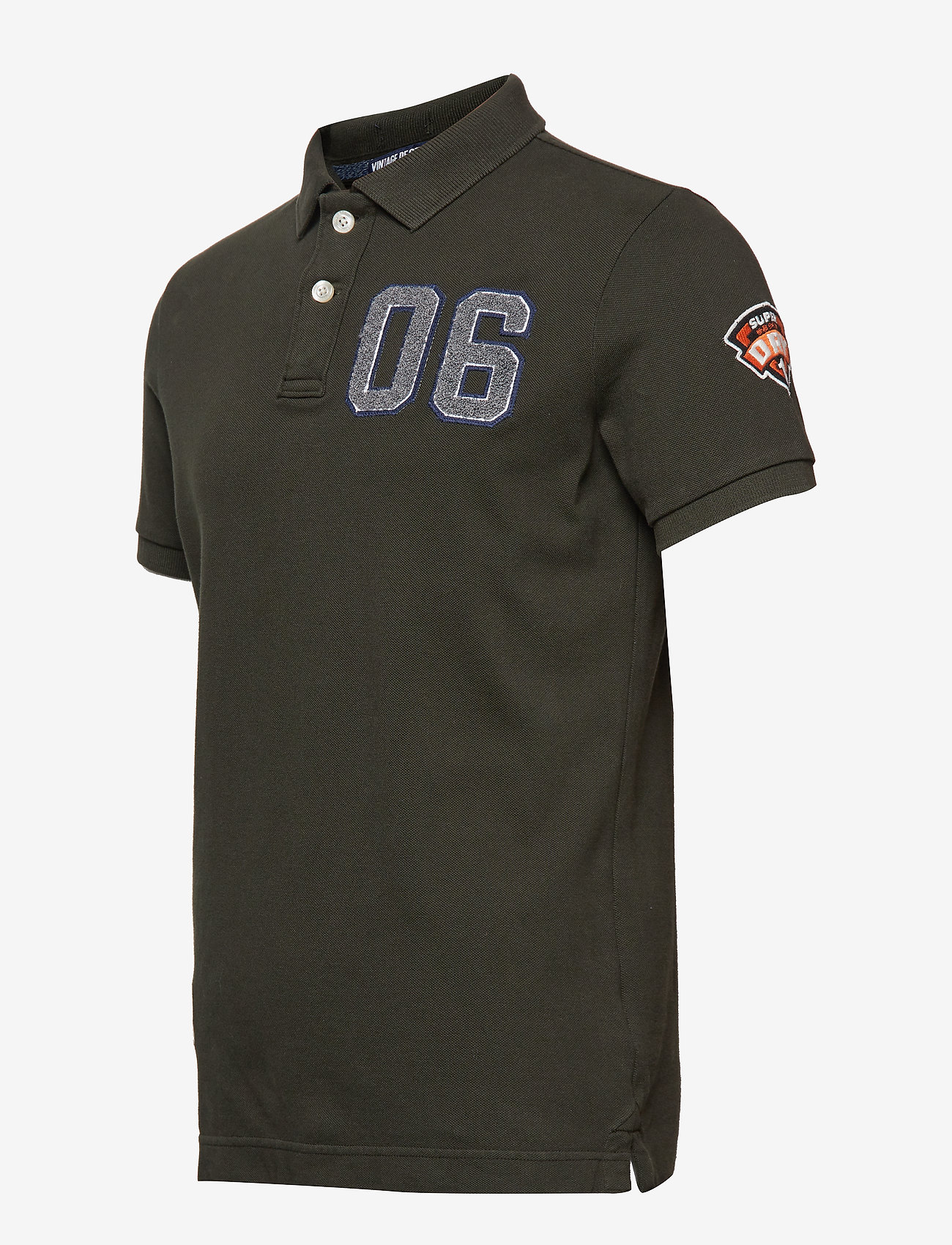 Superdry - VINTAGE DESTROY PATCH S/S POLO - surplus goods olive - 3