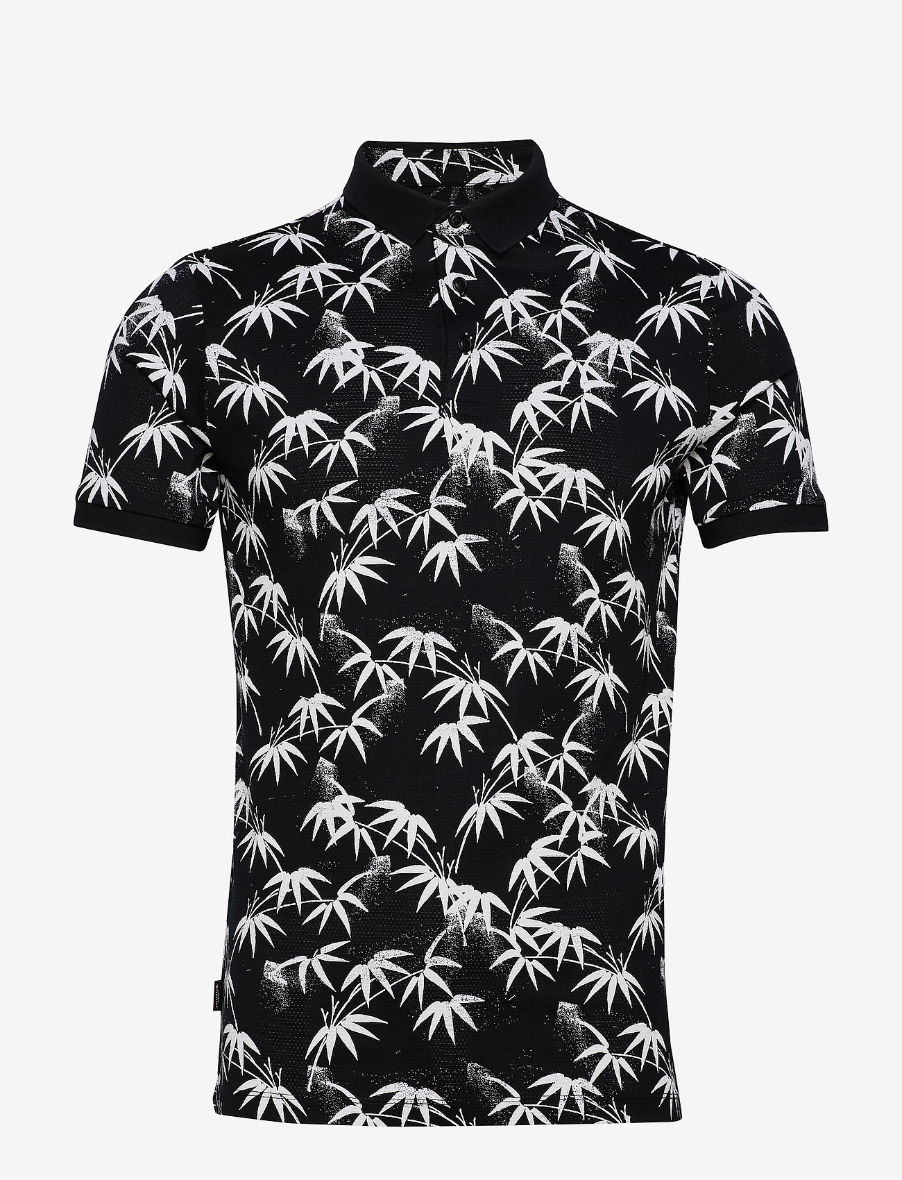 Superdry - EDIT S/S POLO - akari shoots black - 0