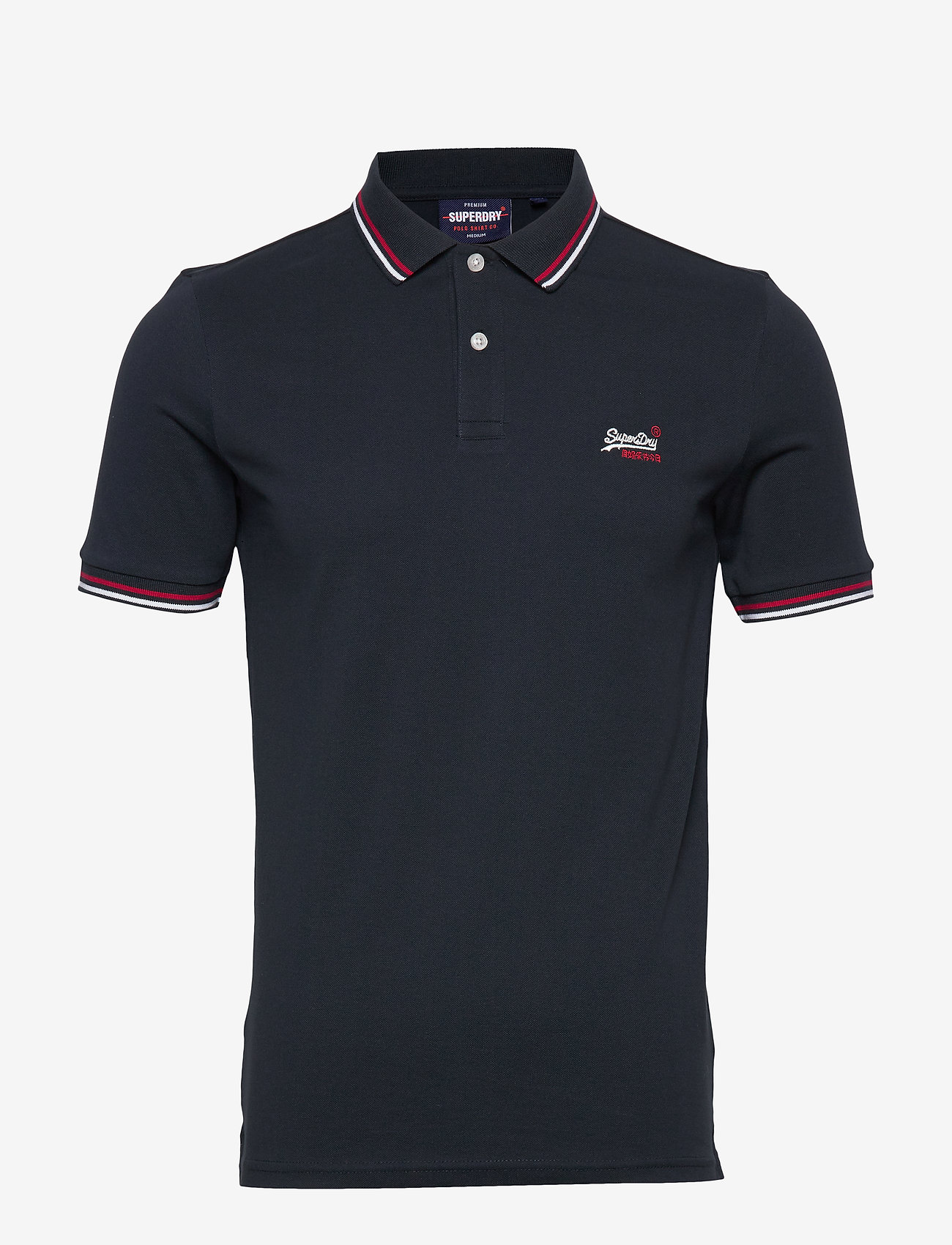 Superdry - CLASSIC MICRO LITE TIPPED S/S POLO - eclipse navy - 0