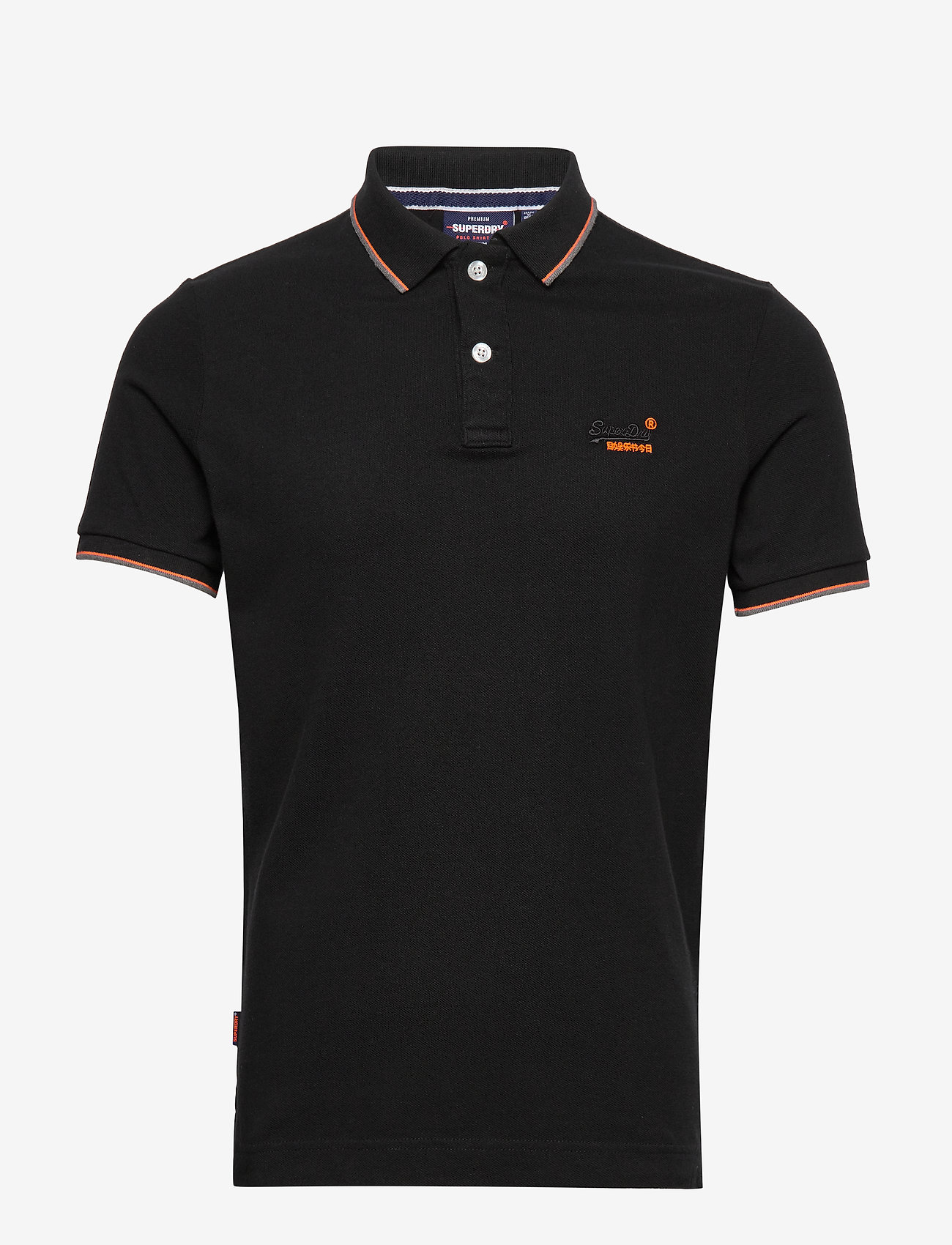 Superdry - POOLSIDE PIQUE S/S POLO - black - 0