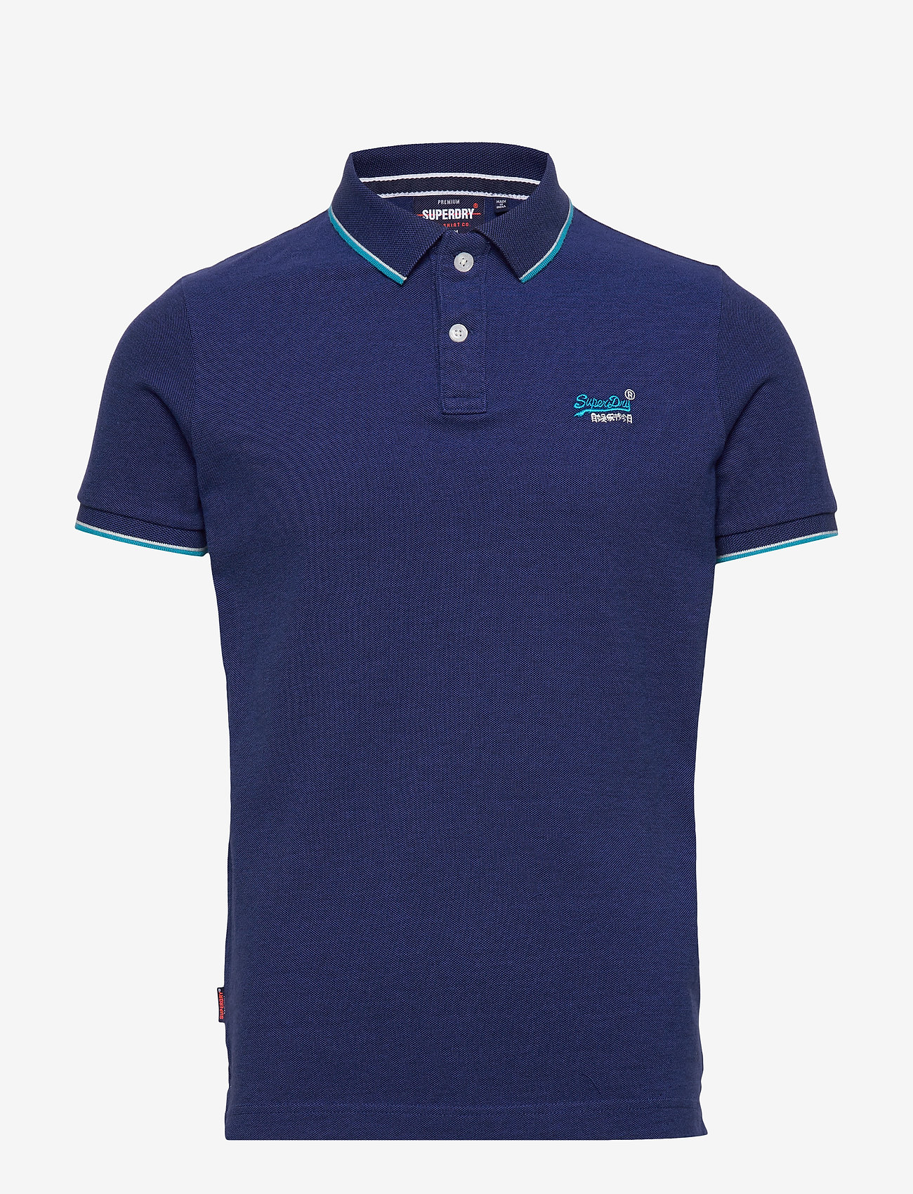 Superdry - POOLSIDE PIQUE S/S POLO - eclipse navy - 0