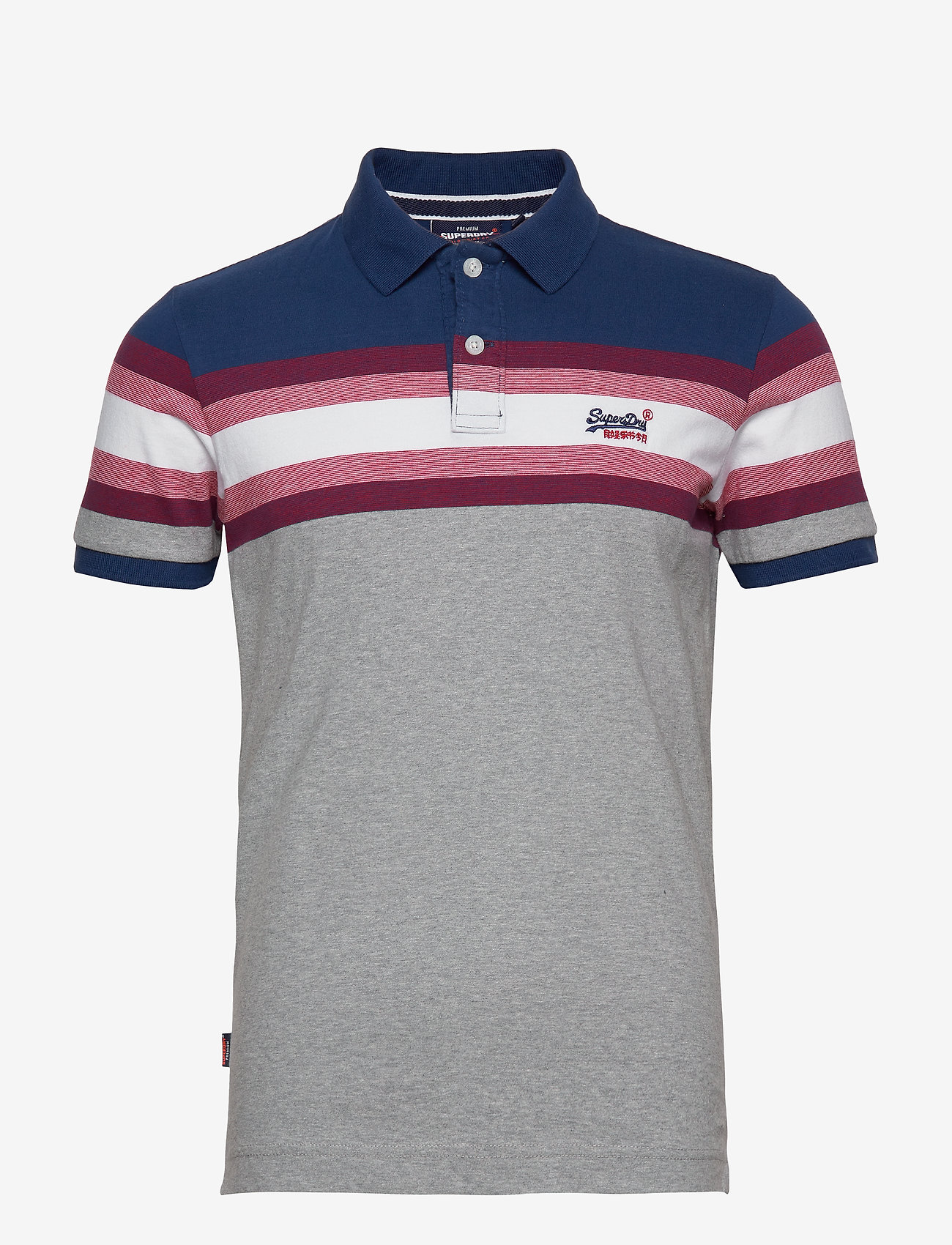 Superdry - MALIBU STRIPE POLO - blue stripe - 0