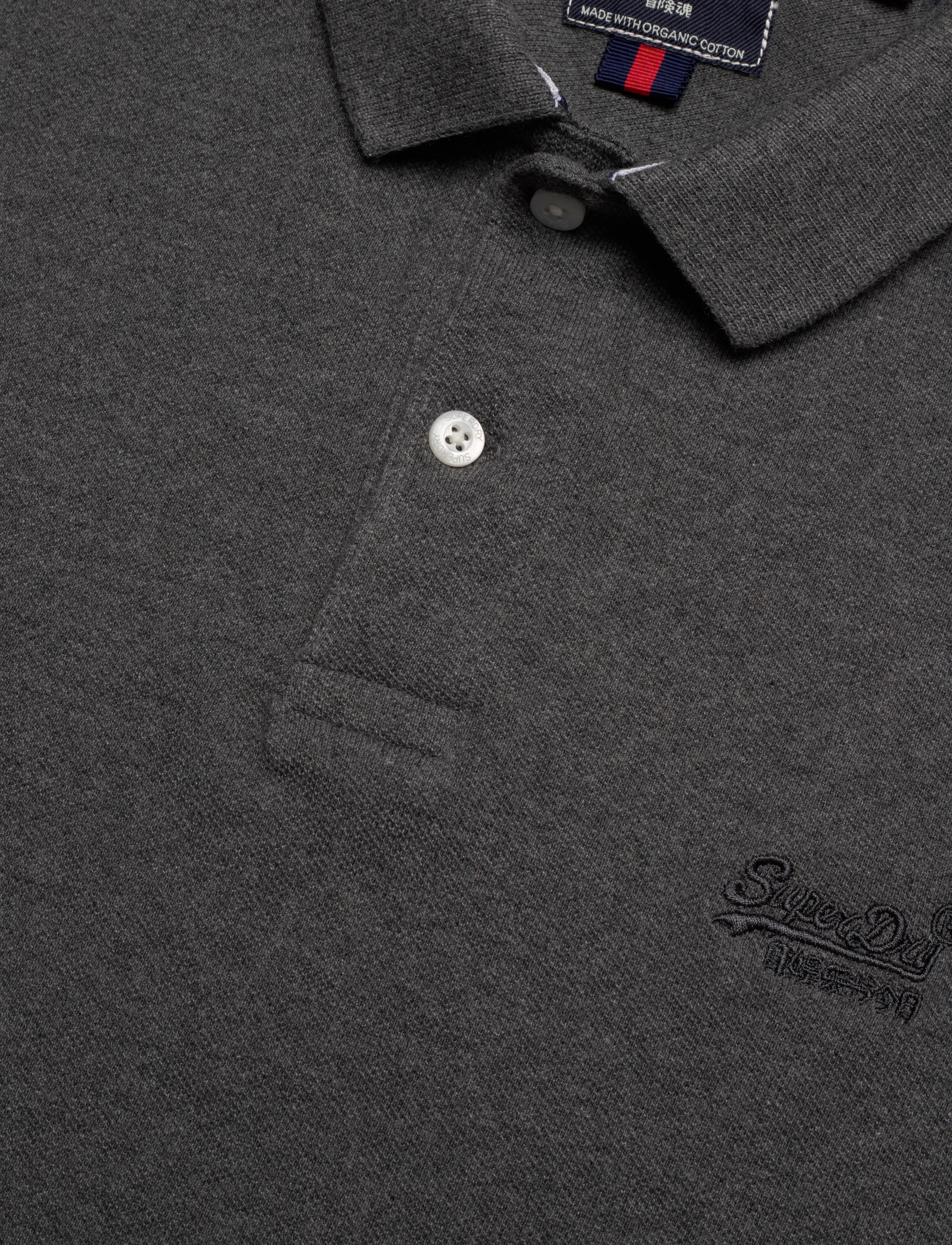 Superdry - CLASSIC PIQUE POLO - rich charcoal marl - 2