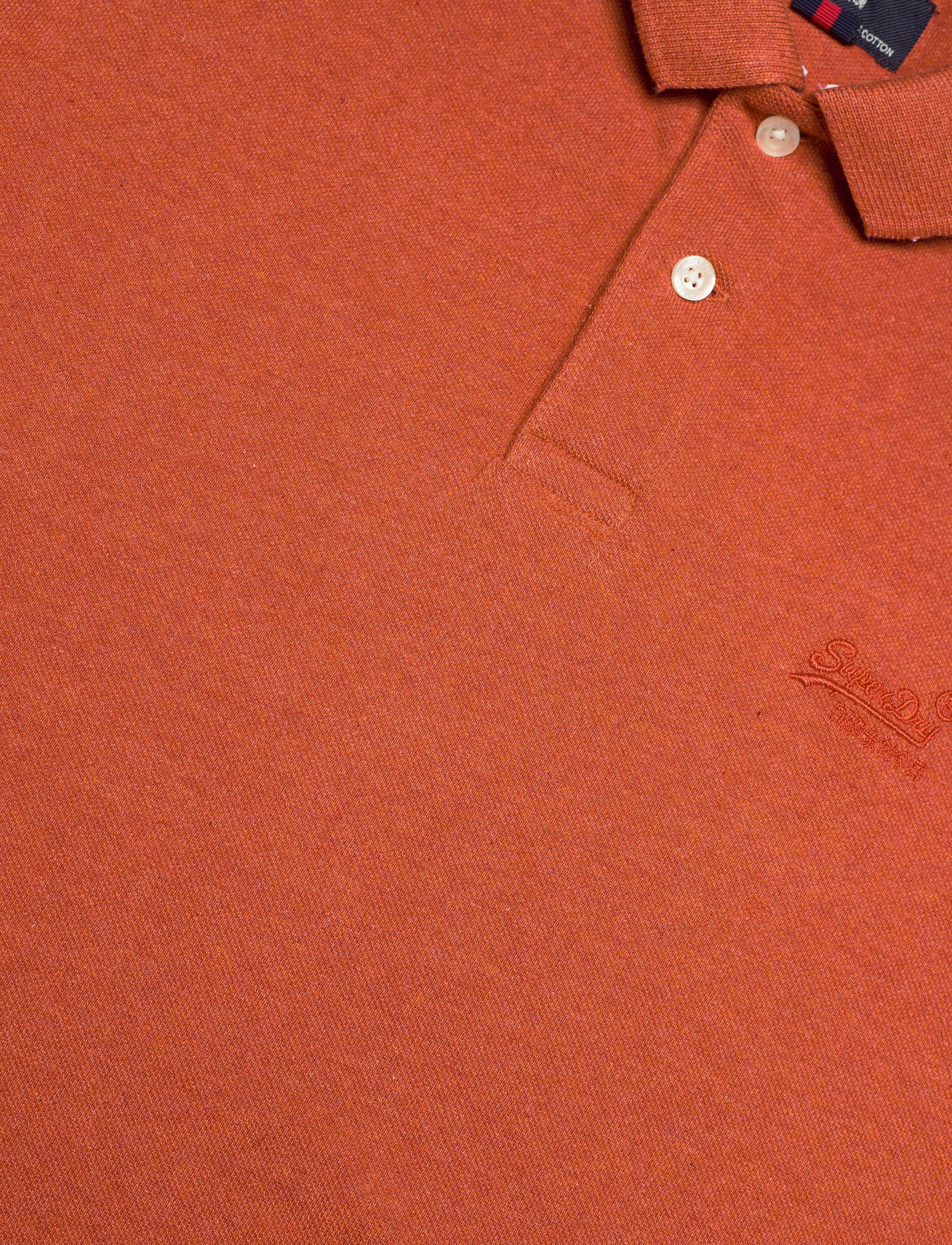 Superdry - CLASSIC PIQUE POLO - rust orange marl - 4