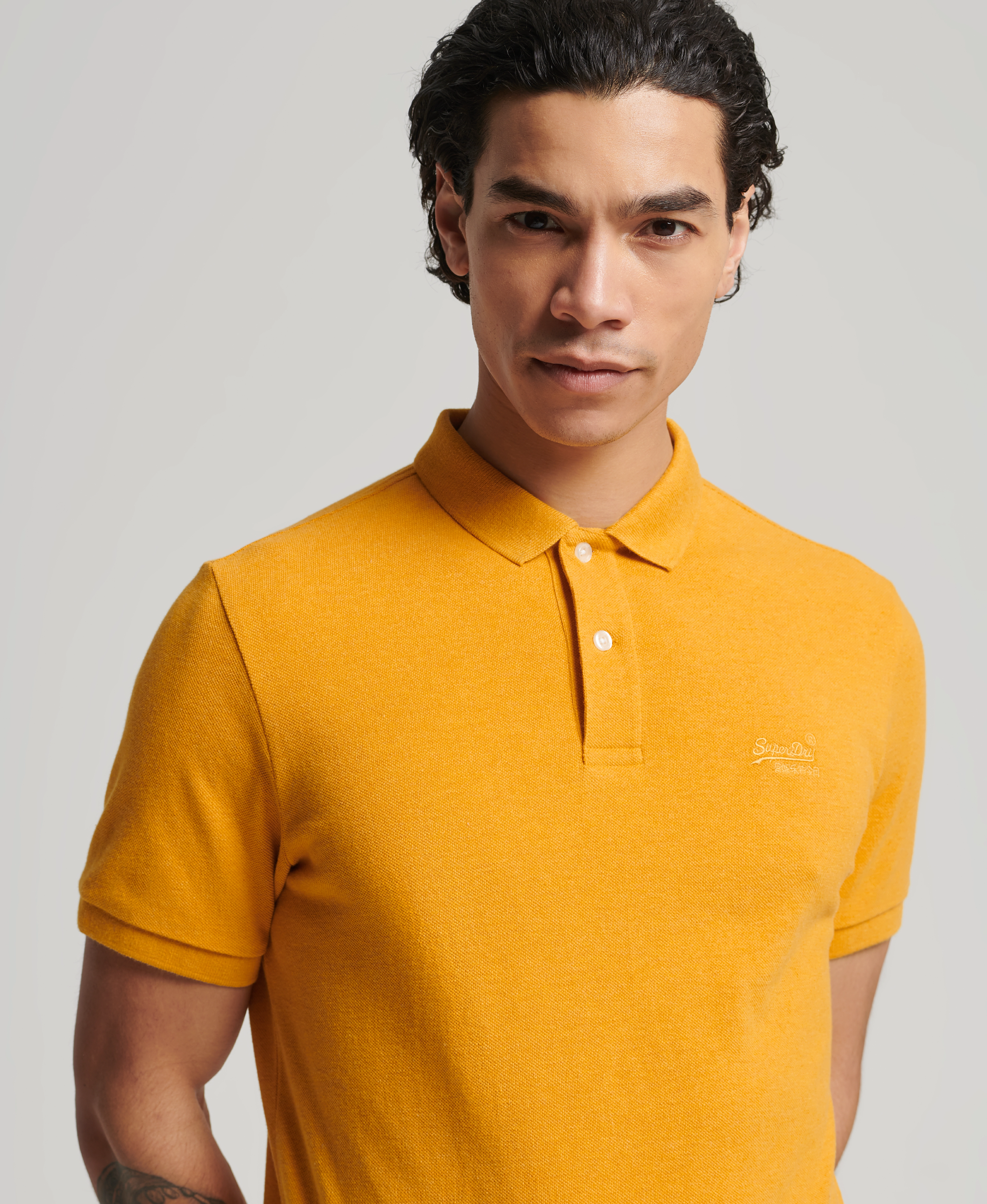 Superdry - CLASSIC PIQUE POLO - turmeric marl - 2