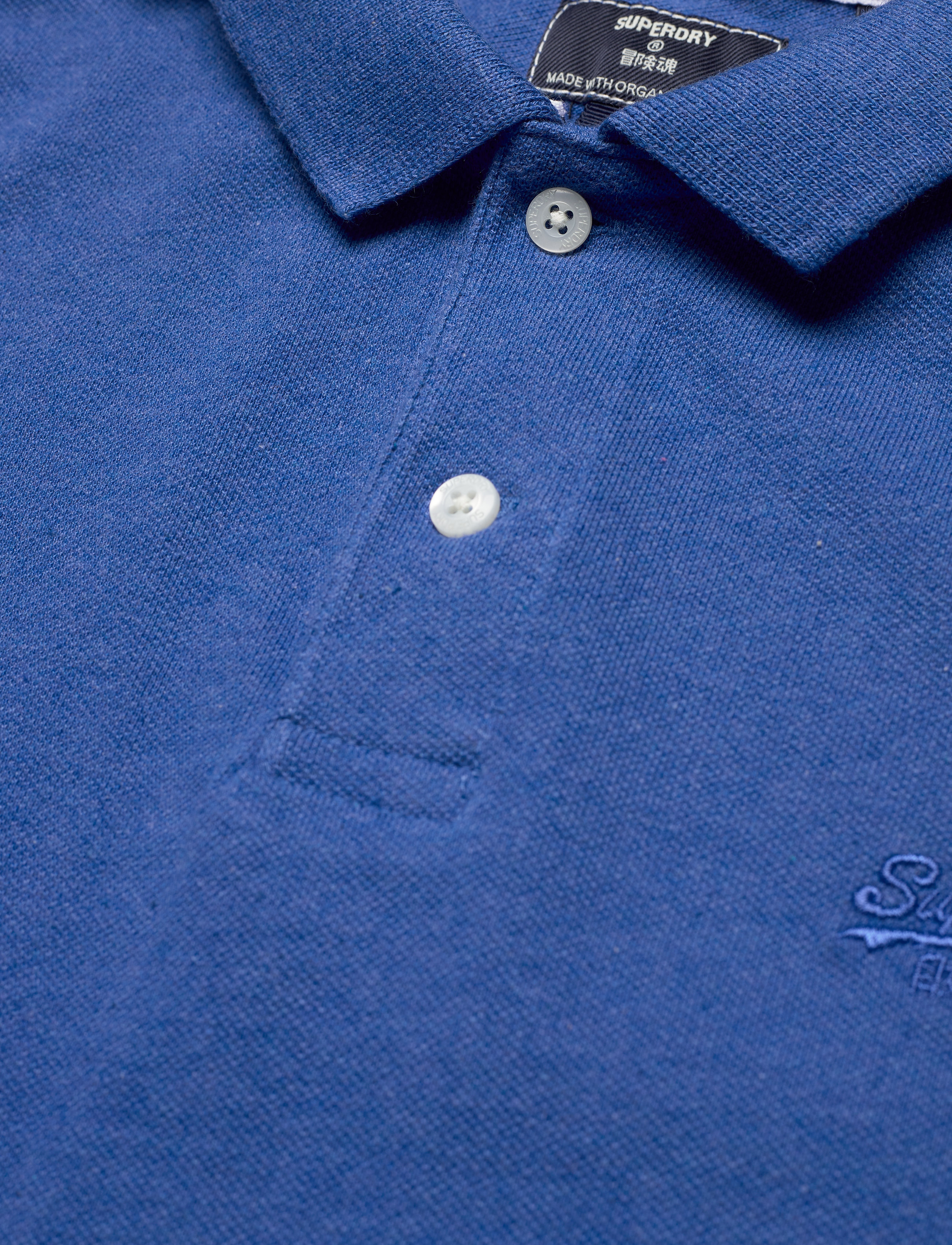 Superdry - CLASSIC PIQUE POLO - varsity blue marl - 2