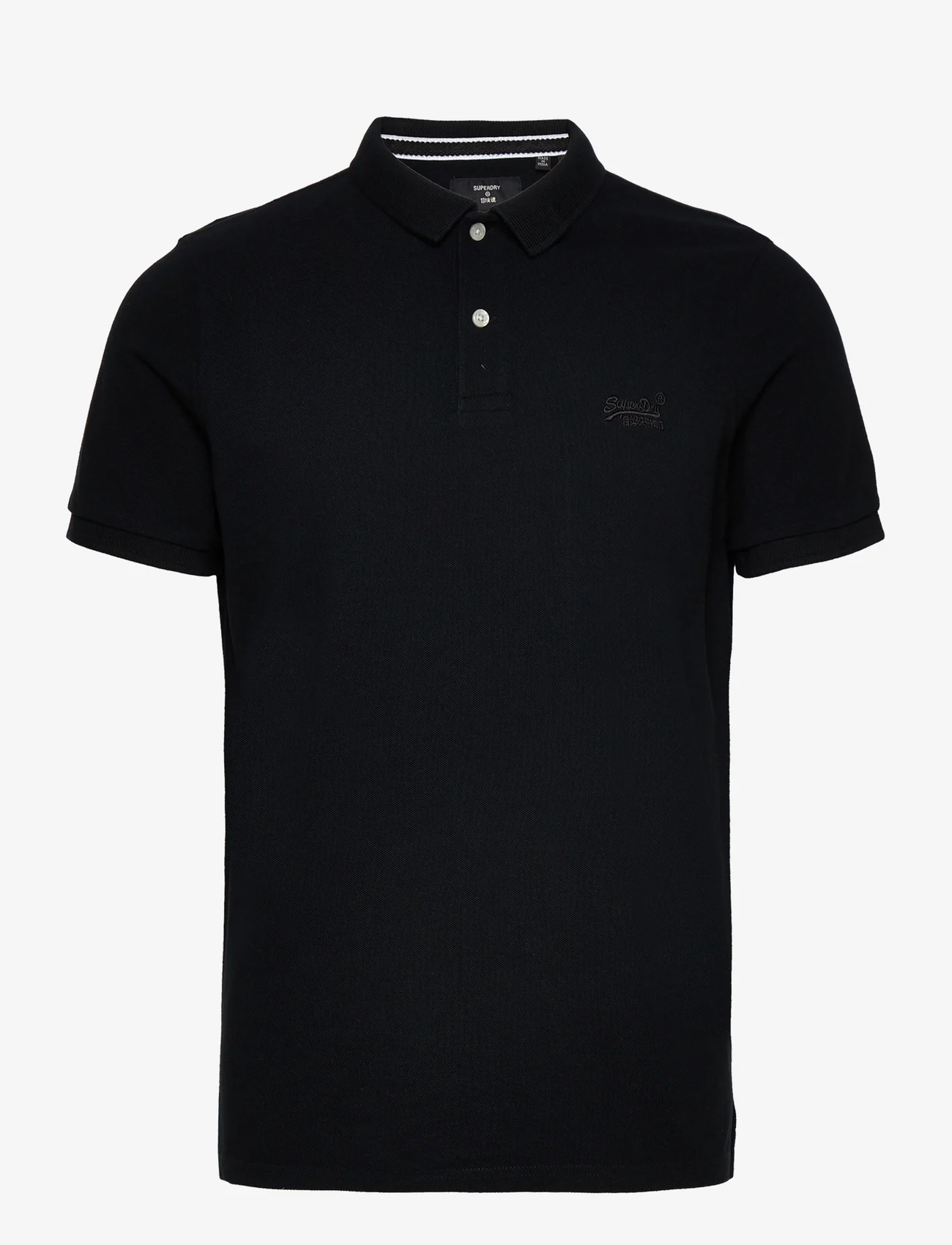 Superdry - CLASSIC PIQUE POLO - polo marškinėliai trumpomis rankovėmis - black - 0