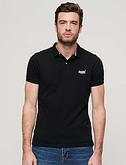 Superdry - CLASSIC PIQUE POLO - polo marškinėliai trumpomis rankovėmis - black - 2