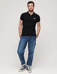 Superdry - CLASSIC PIQUE POLO - polo marškinėliai trumpomis rankovėmis - black - 3