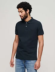 Superdry - CLASSIC PIQUE POLO - short-sleeved polos - eclipse navy - 2