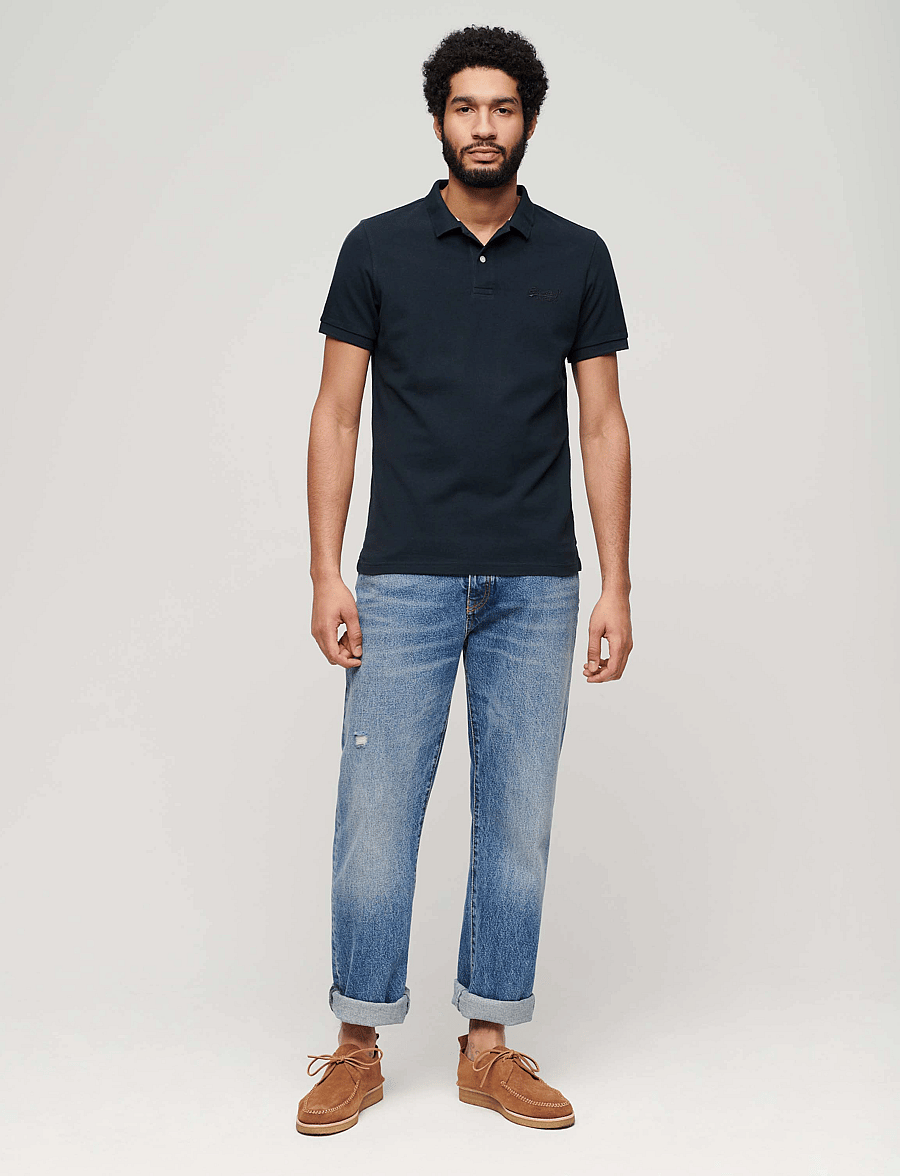 Superdry - CLASSIC PIQUE POLO - eclipse navy - 3
