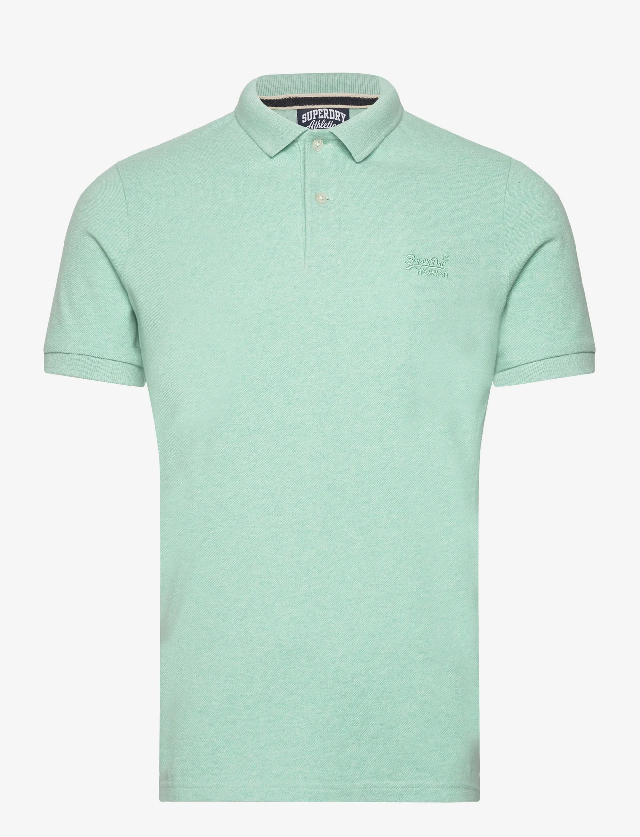 Superdry - CLASSIC PIQUE POLO - short-sleeved polos - light mint green marl - 0
