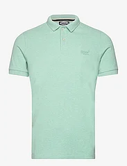 Superdry - CLASSIC PIQUE POLO - kortärmade pikéer - light mint green marl - 0