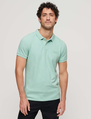 Superdry - CLASSIC PIQUE POLO - short-sleeved polos - light mint green marl - 3