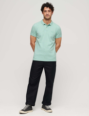 Superdry - CLASSIC PIQUE POLO - short-sleeved polos - light mint green marl - 4