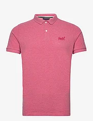 Superdry - CLASSIC PIQUE POLO - short-sleeved polos - punch pink marl - 0