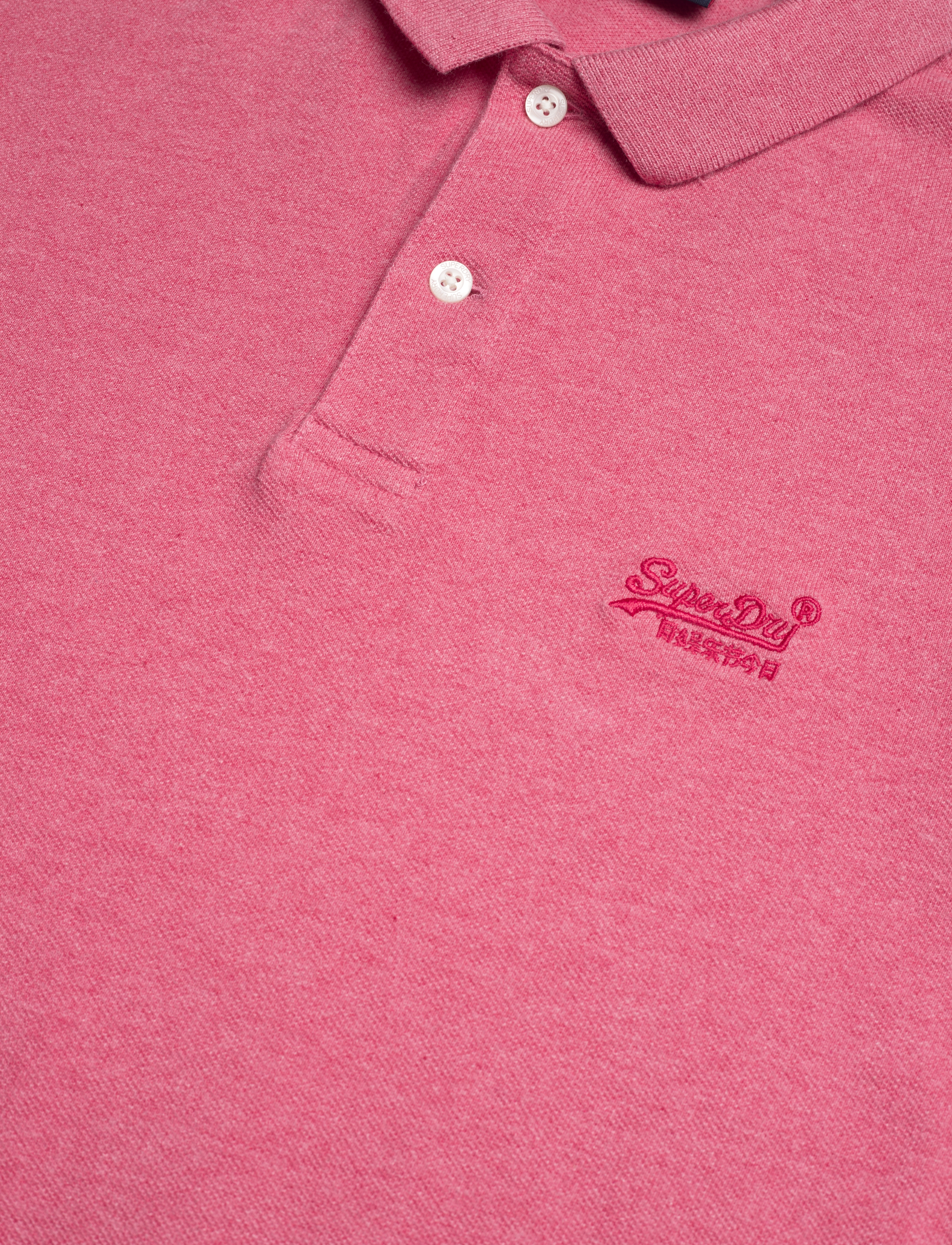 Superdry - CLASSIC PIQUE POLO - punch pink marl - 4