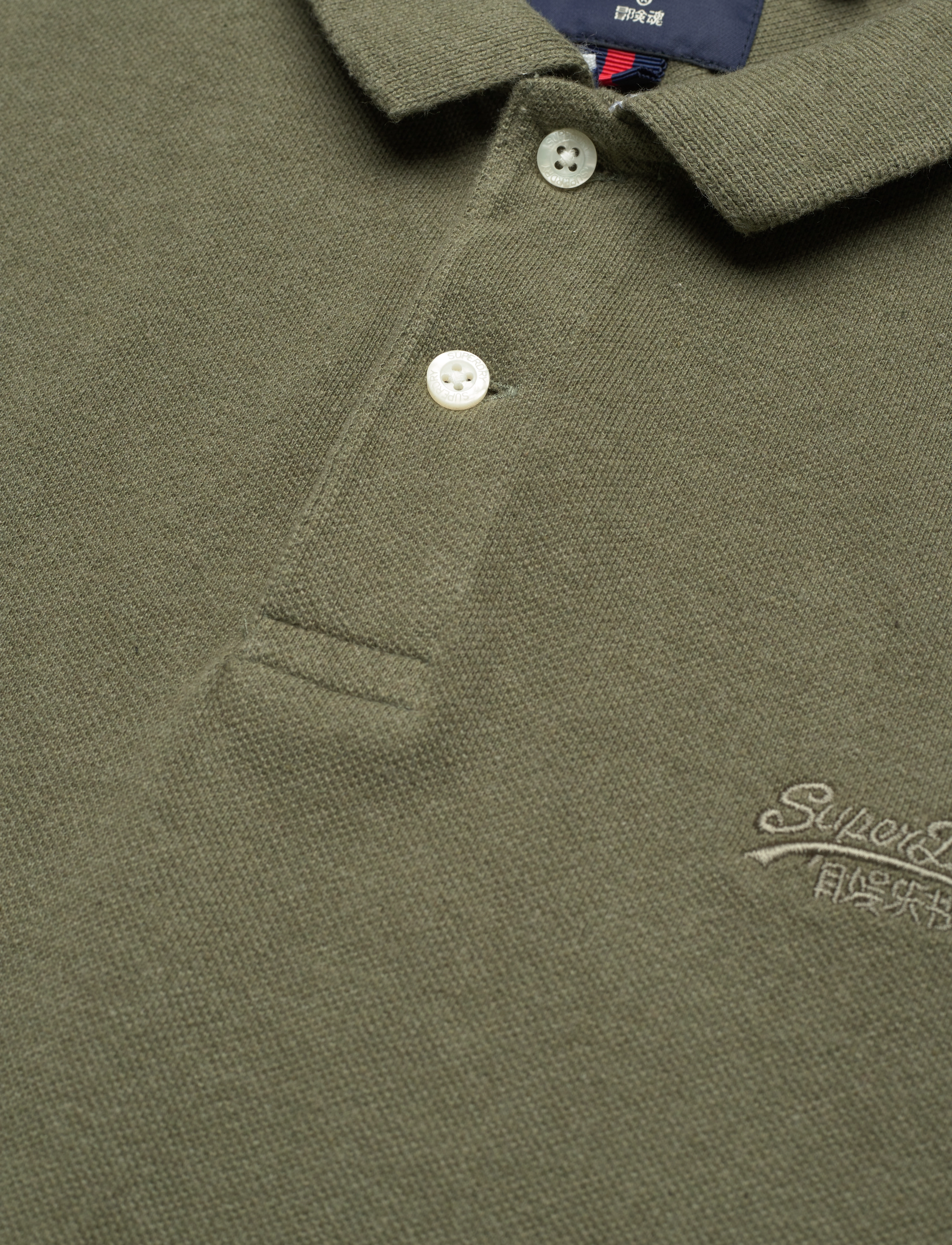 Superdry - CLASSIC PIQUE POLO - thrift olive marl - 4