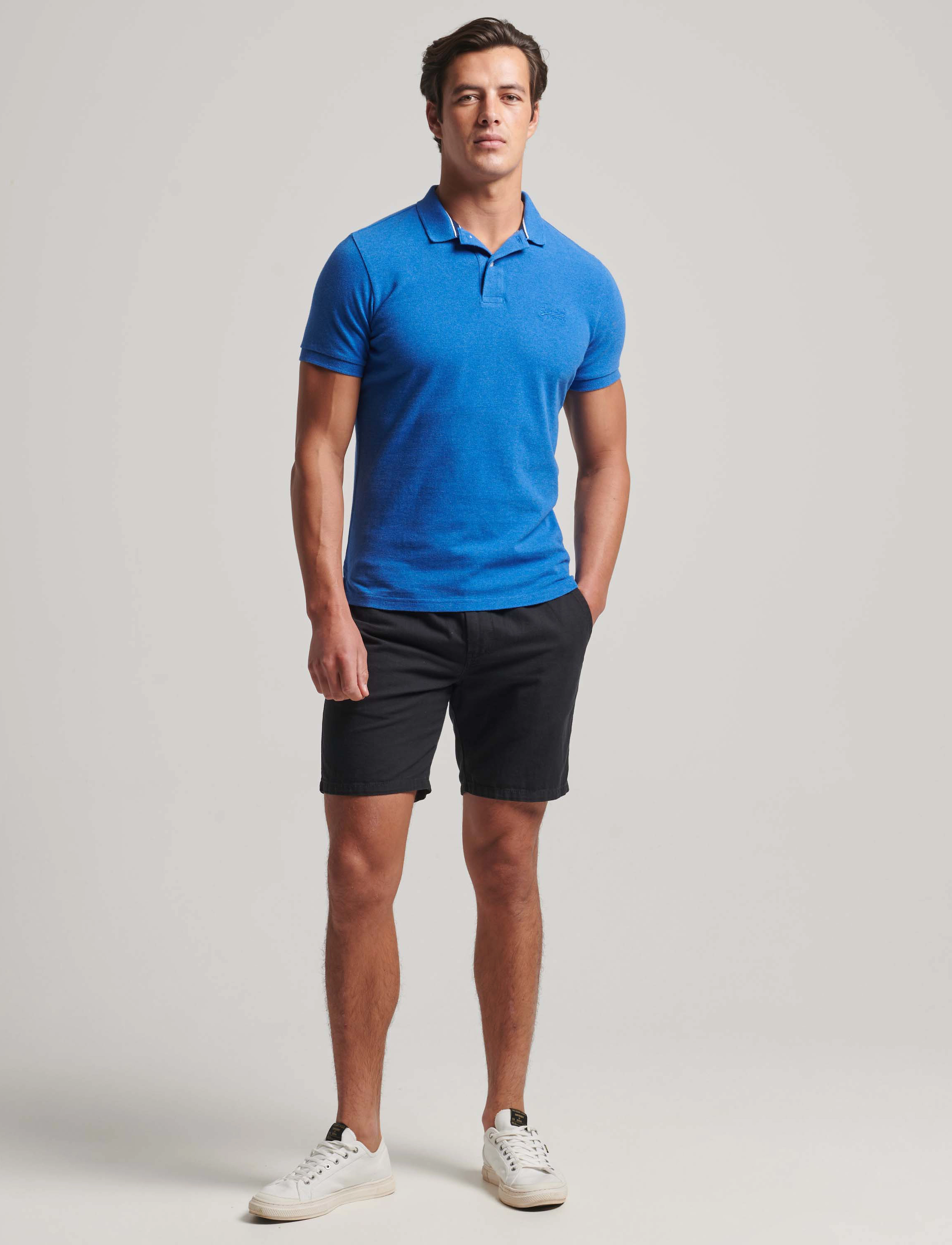 Superdry - CLASSIC PIQUE POLO - varsity blue marl - 4