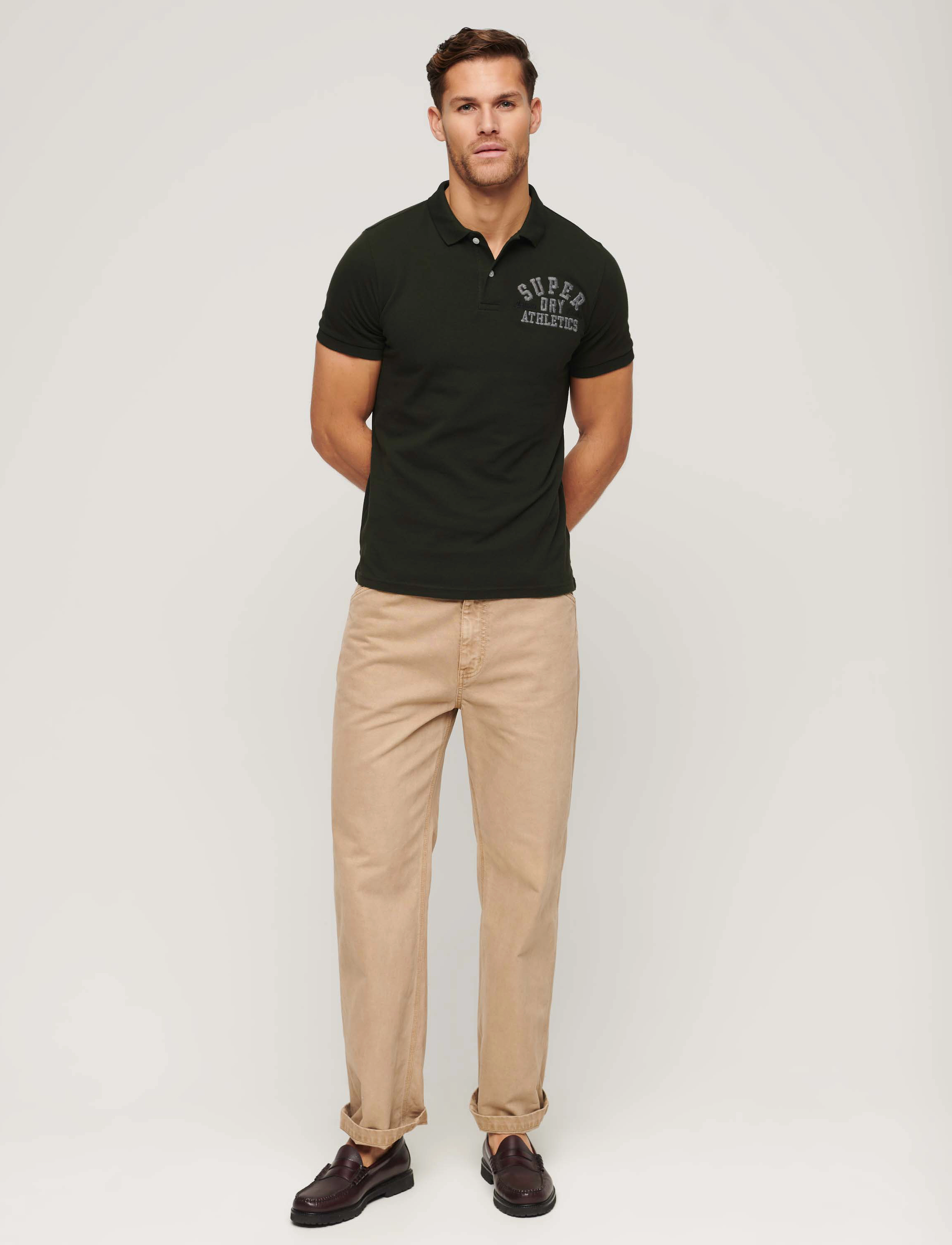 Superdry - APPLIQUE CLASSIC FIT POLO - surplus goods olive green 1 - 3