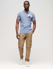 Superdry - APPLIQUE CLASSIC FIT POLO - short-sleeved polos - bay blue marl - 3