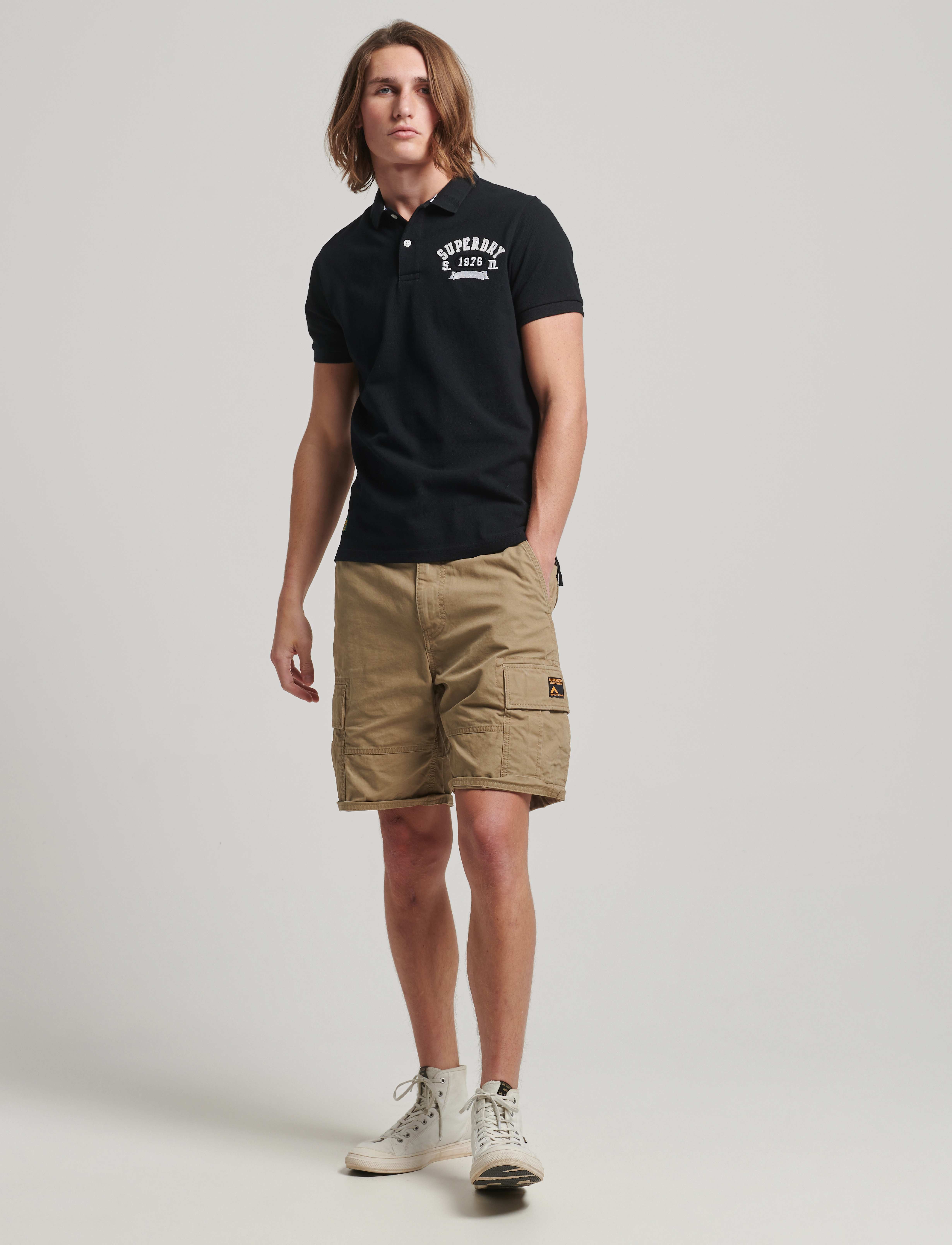 Superdry - APPLIQUE CLASSIC FIT POLO - black - 3