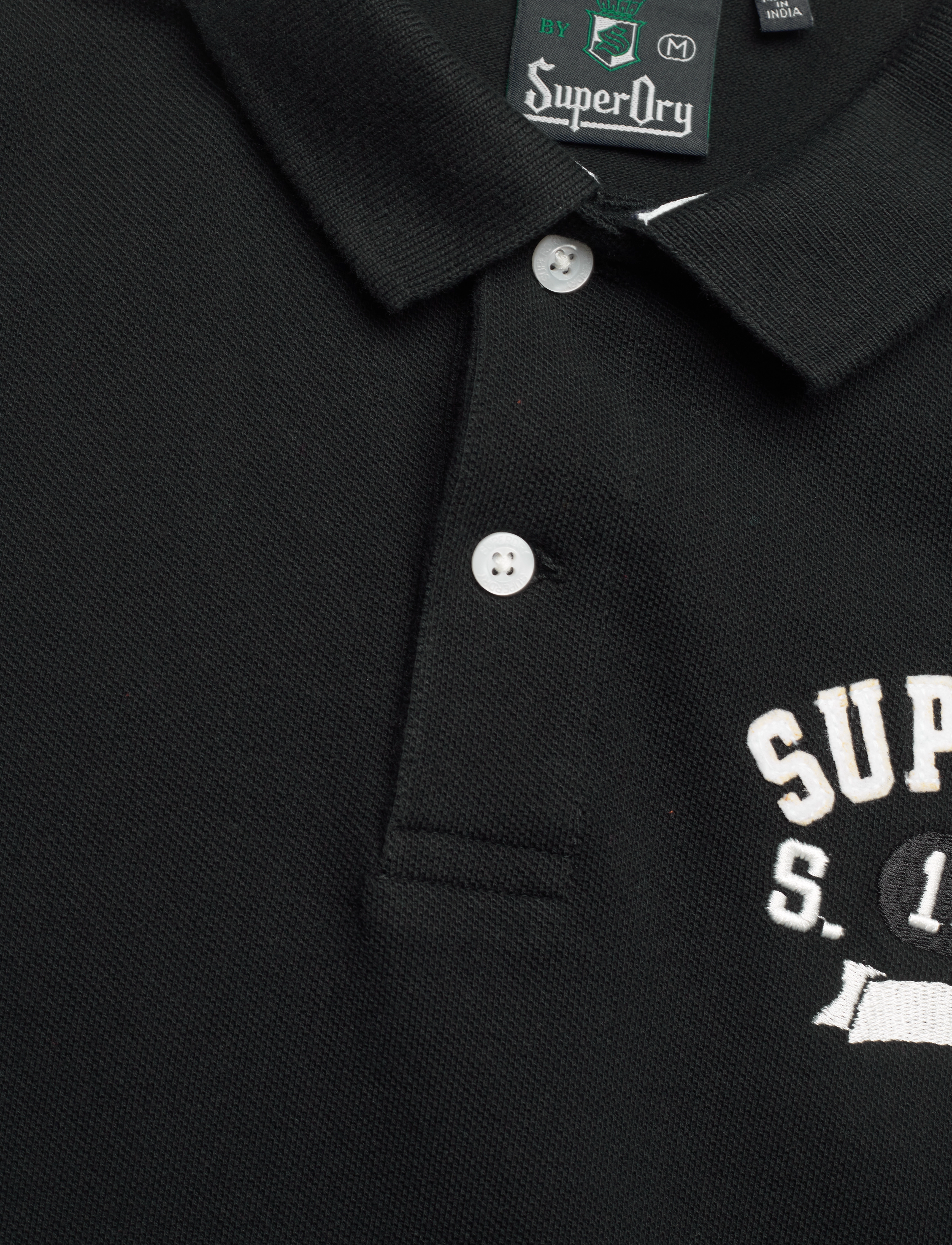 Superdry - APPLIQUE CLASSIC FIT POLO - black - 5