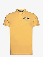 APPLIQUE CLASSIC FIT POLO - CANARY YELLOW MARL
