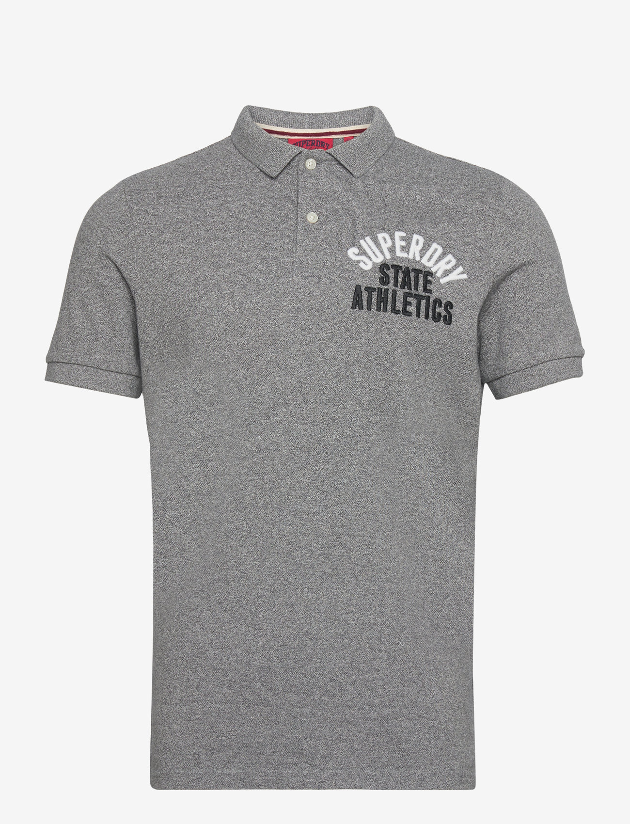 Superdry - APPLIQUE CLASSIC FIT POLO - dark grey fleck marl - 1