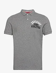 Superdry - APPLIQUE CLASSIC FIT POLO - polo marškinėliai trumpomis rankovėmis - dark grey fleck marl - 0