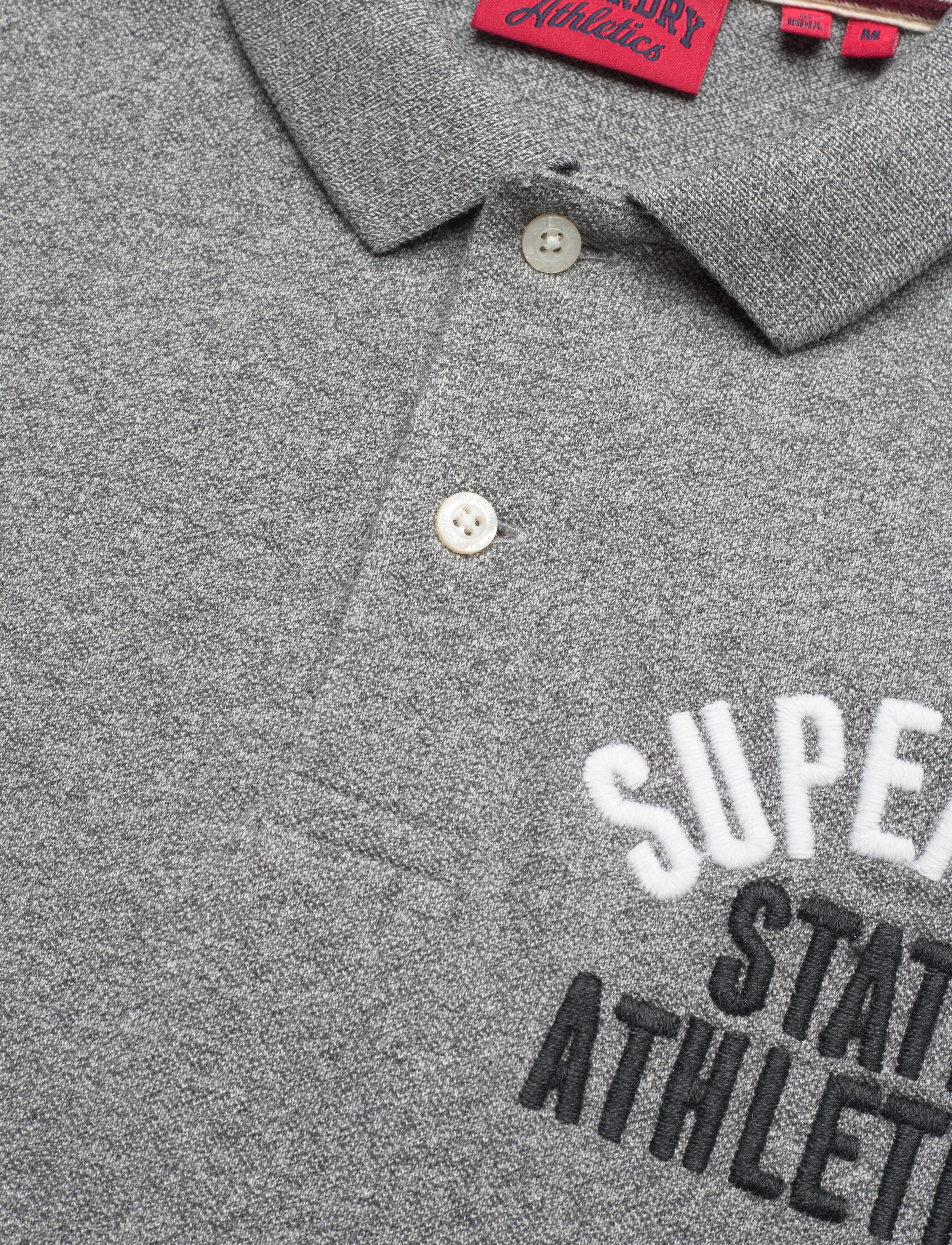 Superdry - APPLIQUE CLASSIC FIT POLO - dark grey fleck marl - 5