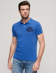 Superdry - APPLIQUE CLASSIC FIT POLO - short-sleeved polos - monaco blue - 3