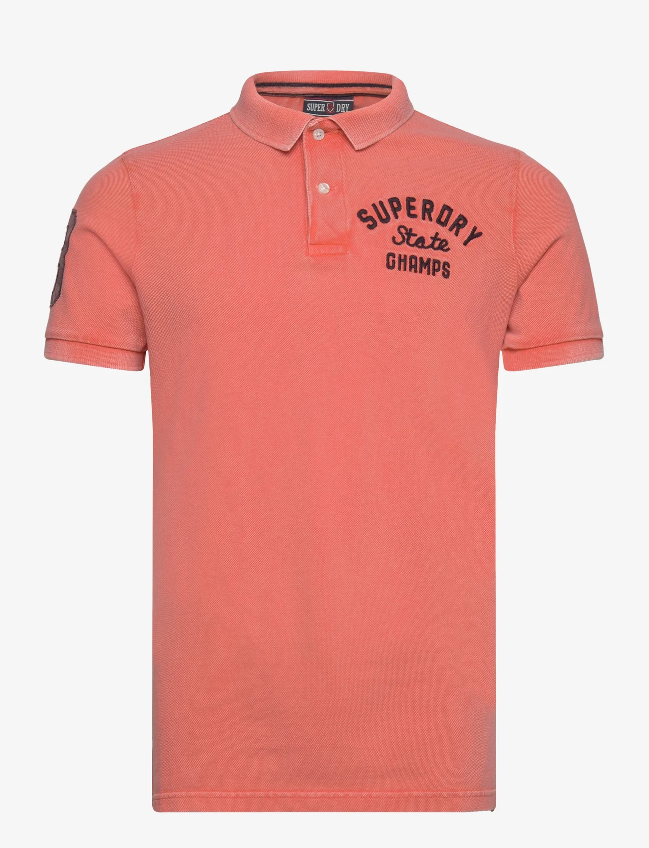 Superdry - APPLIQUE CLASSIC FIT POLO - polo marškinėliai trumpomis rankovėmis - sunburst coral - 0