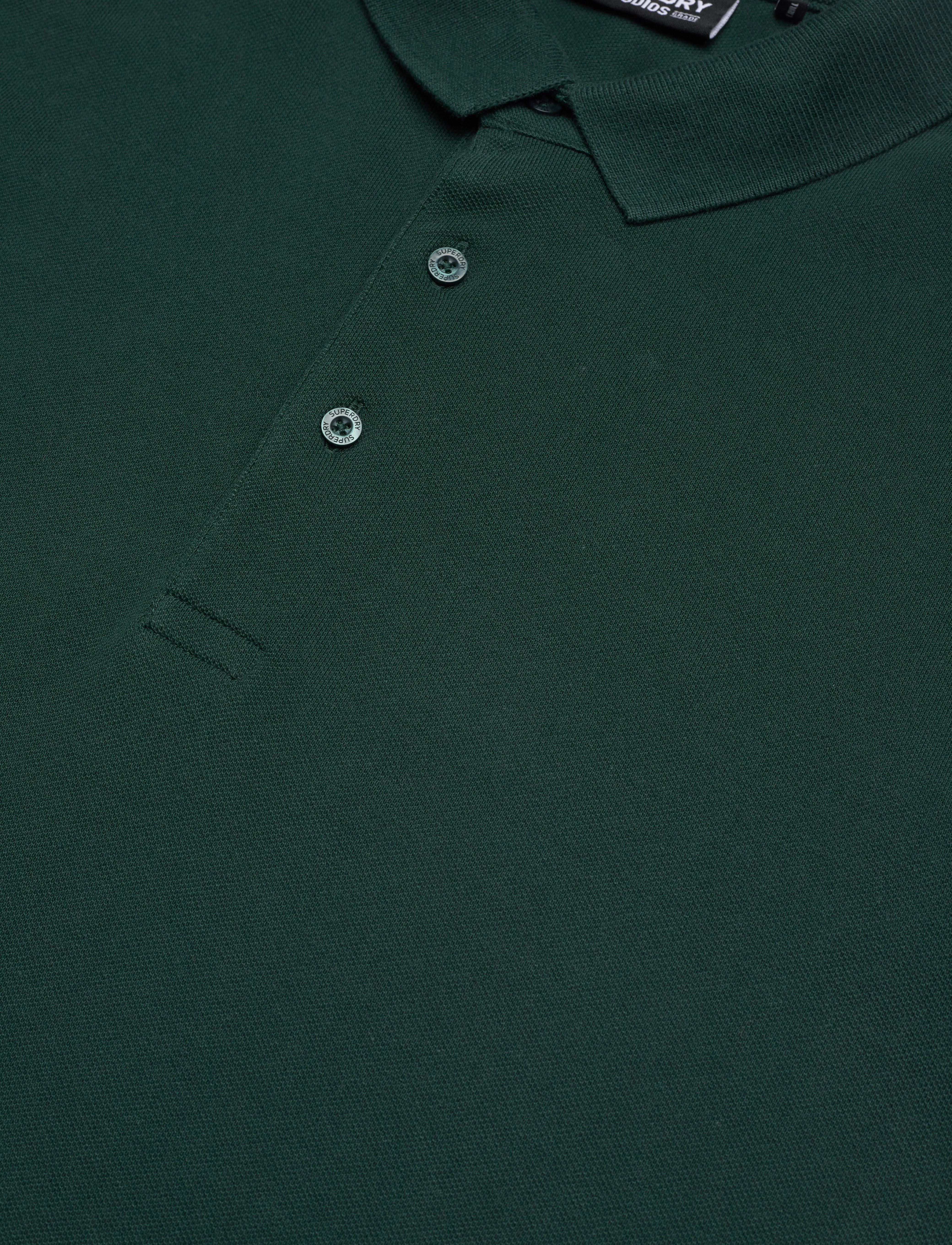 Superdry - LONG SLEEVE COTTON PIQUE POLO - forest green - 2