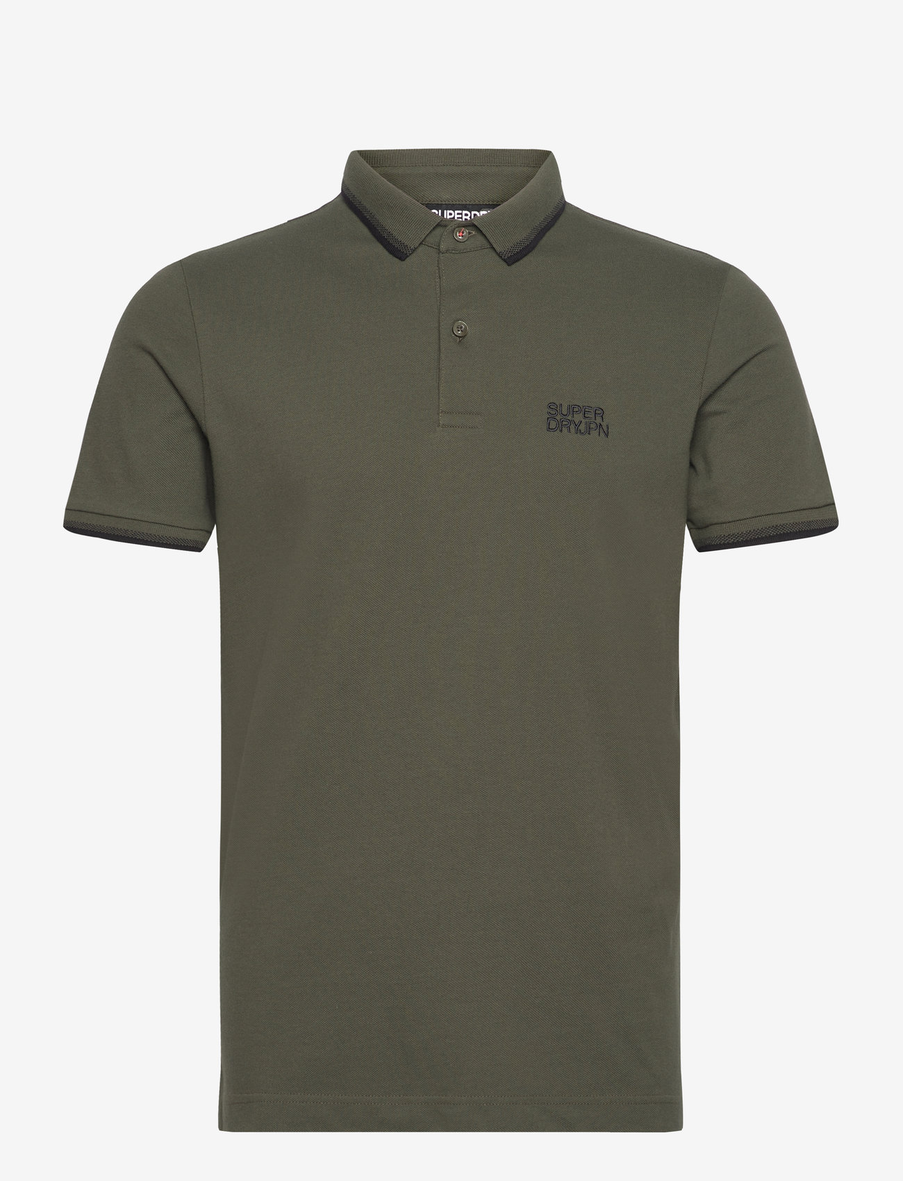 Superdry - SPORTSWEAR RELAXED TIPPED POLO - kortärmade pikéer - army khaki - 1