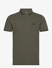 Superdry - SPORTSWEAR RELAXED TIPPED POLO - kortærmede poloer - army khaki - 0