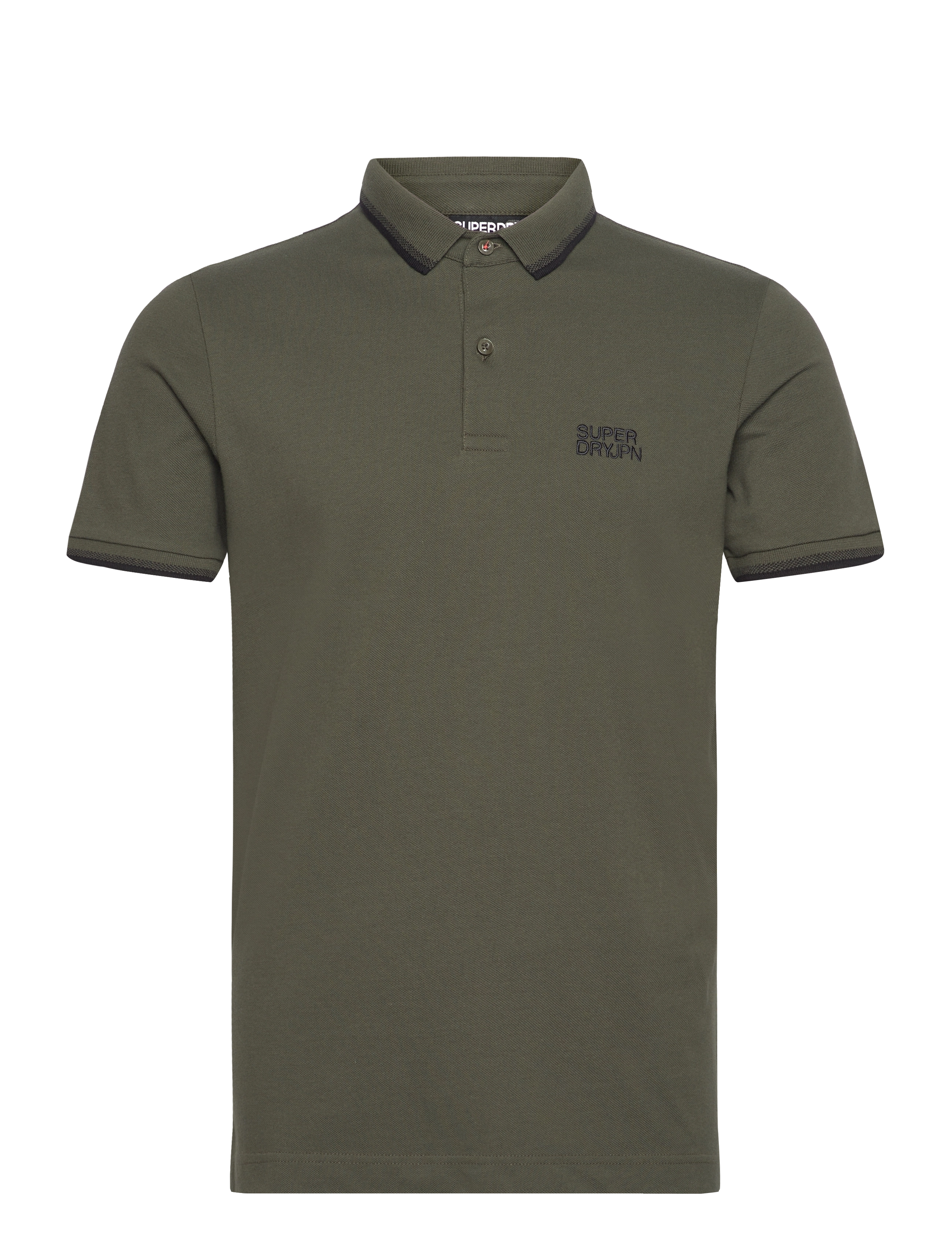 Superdry SPORTSWEAR RELAXED TIPPED POLO - Kläder - ARMY KHAKI / green