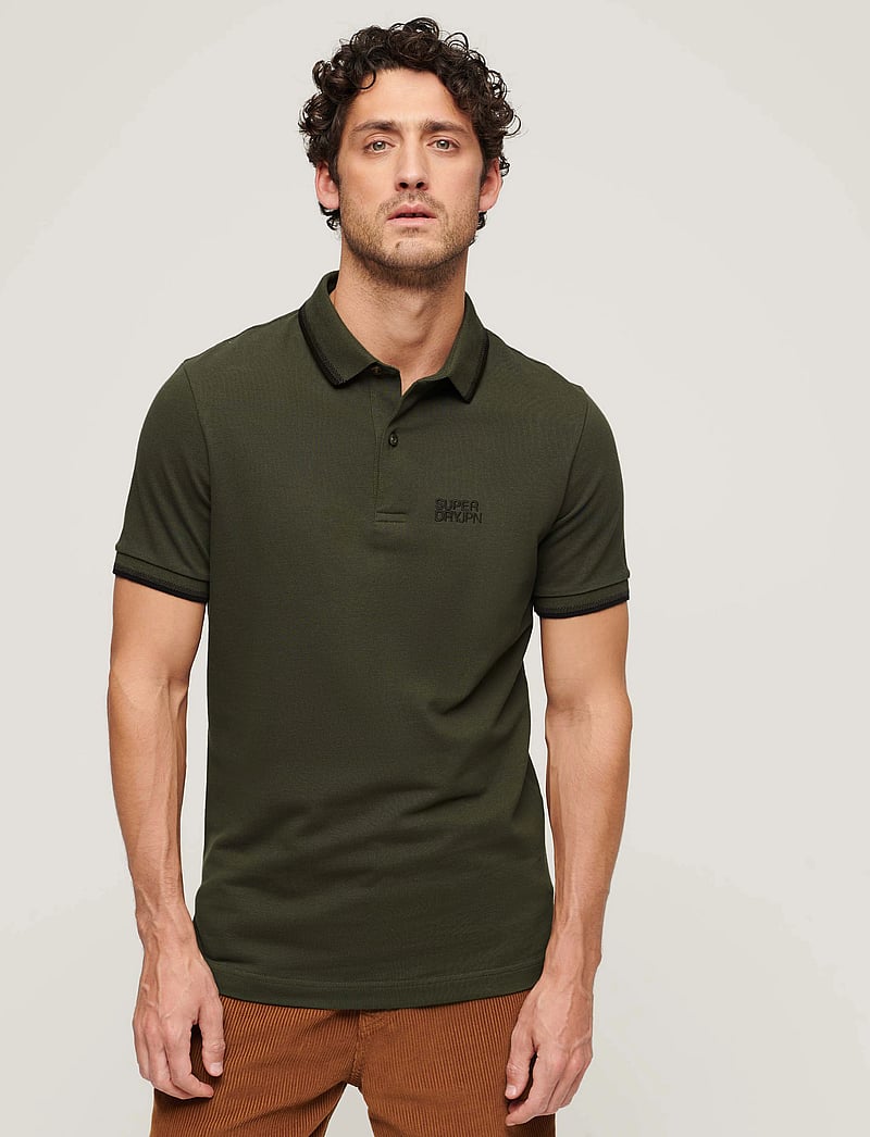 Superdry - SPORTSWEAR RELAXED TIPPED POLO - short-sleeved polos - army khaki - 0
