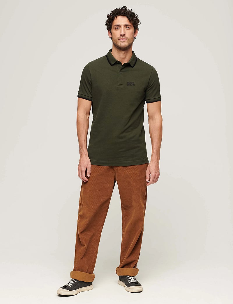Superdry - SPORTSWEAR RELAXED TIPPED POLO - short-sleeved polos - army khaki - 3