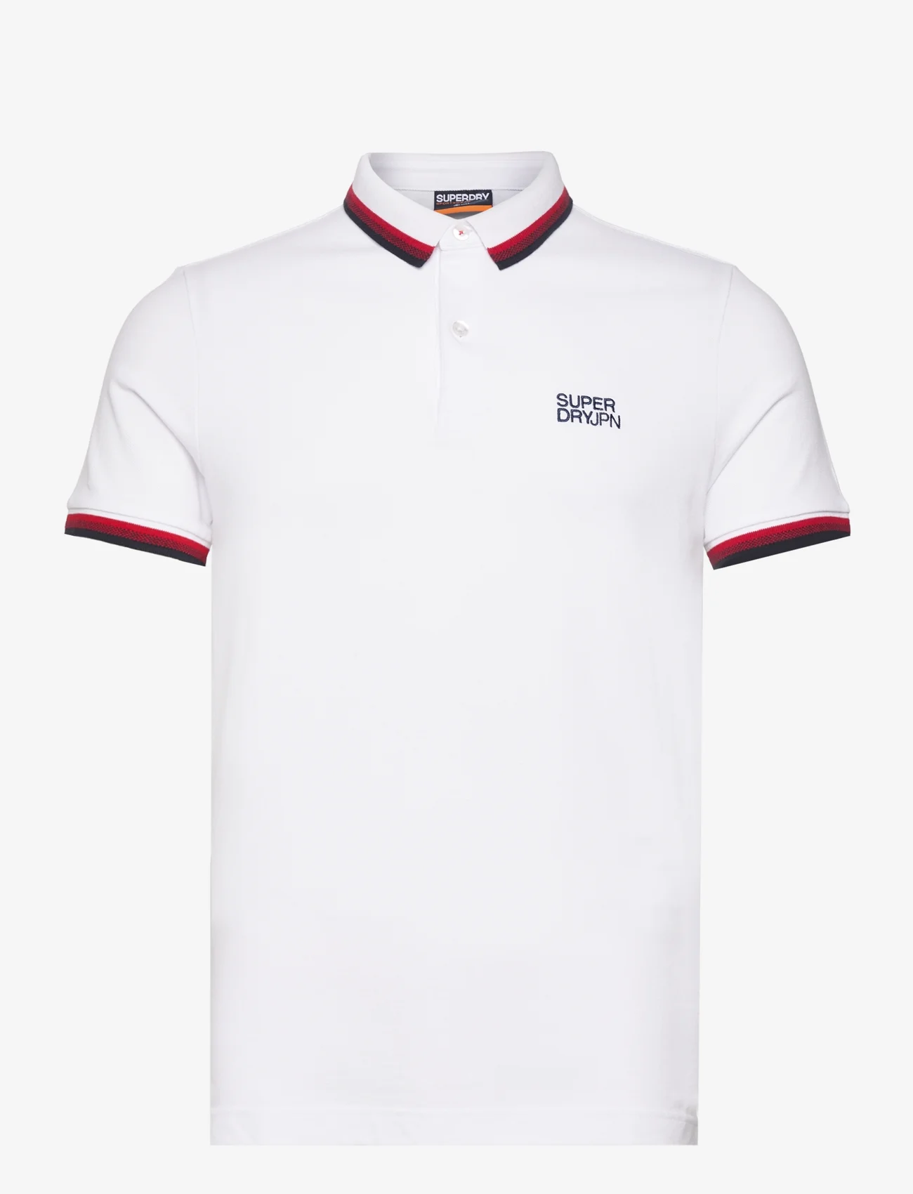 Superdry - SPORTSWEAR RELAXED TIPPED POLO - lyhythihaiset - brilliant white - 0