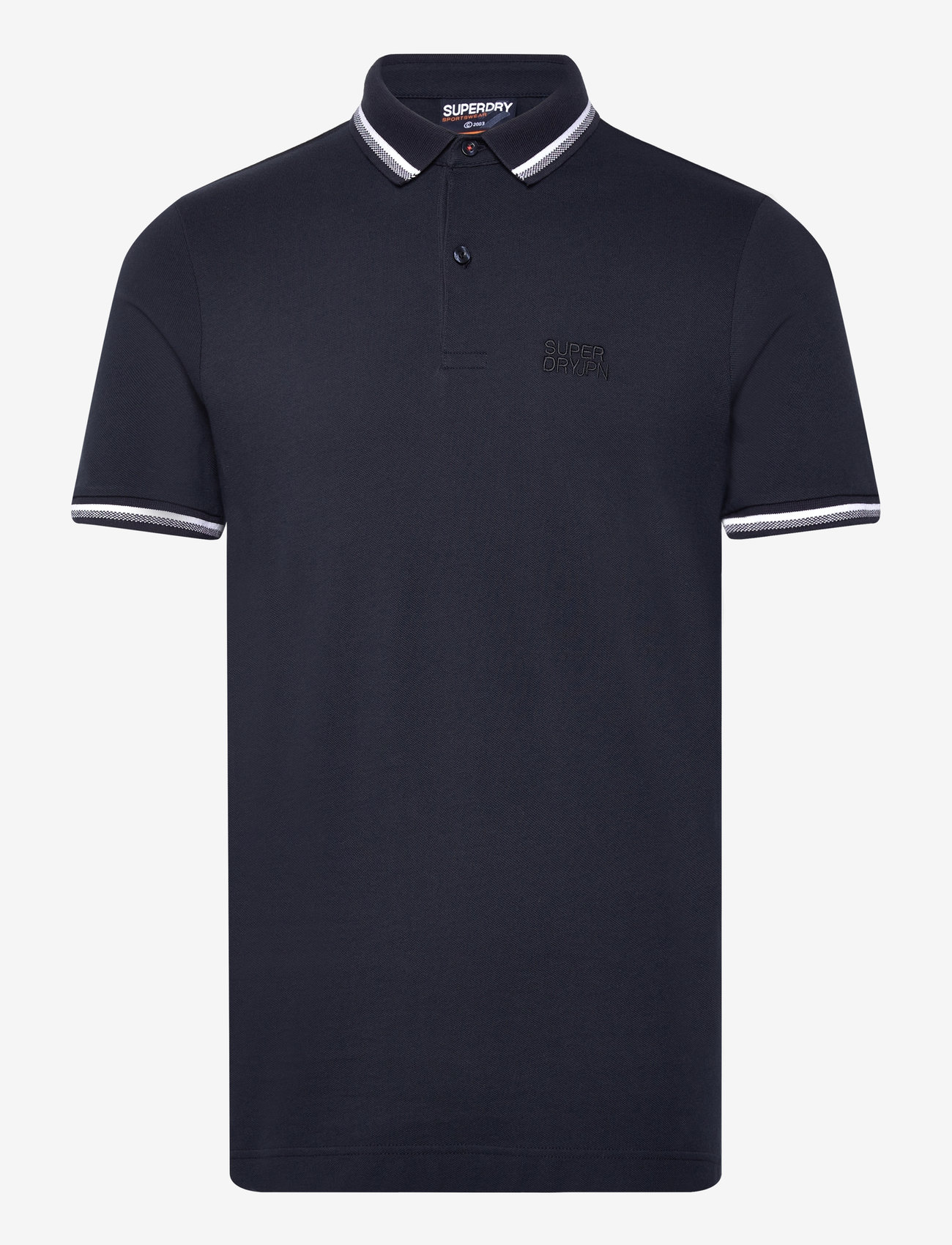 Superdry - SPORTSWEAR RELAXED TIPPED POLO - kortærmede poloer - eclipse navy - 1