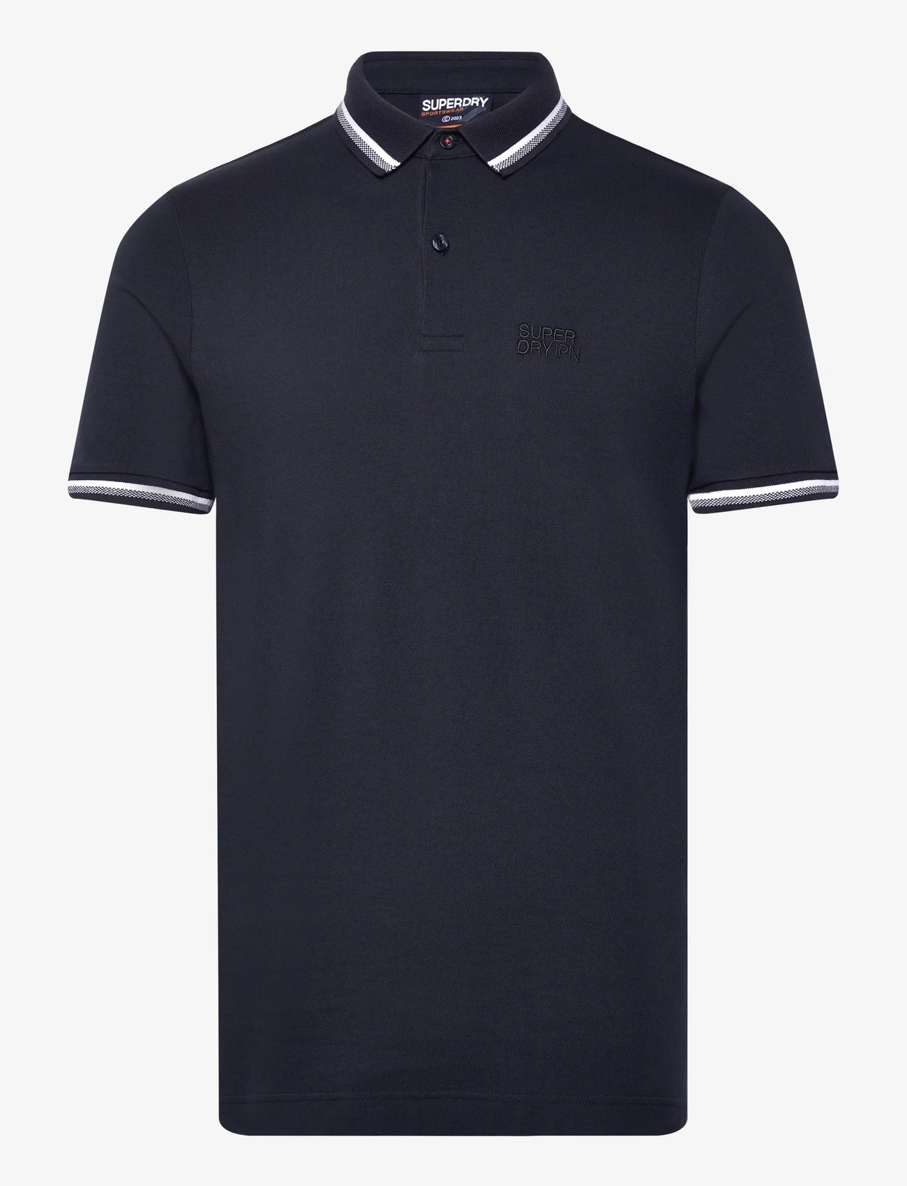 Superdry - SPORTSWEAR RELAXED TIPPED POLO - kortärmade pikéer - eclipse navy - 0