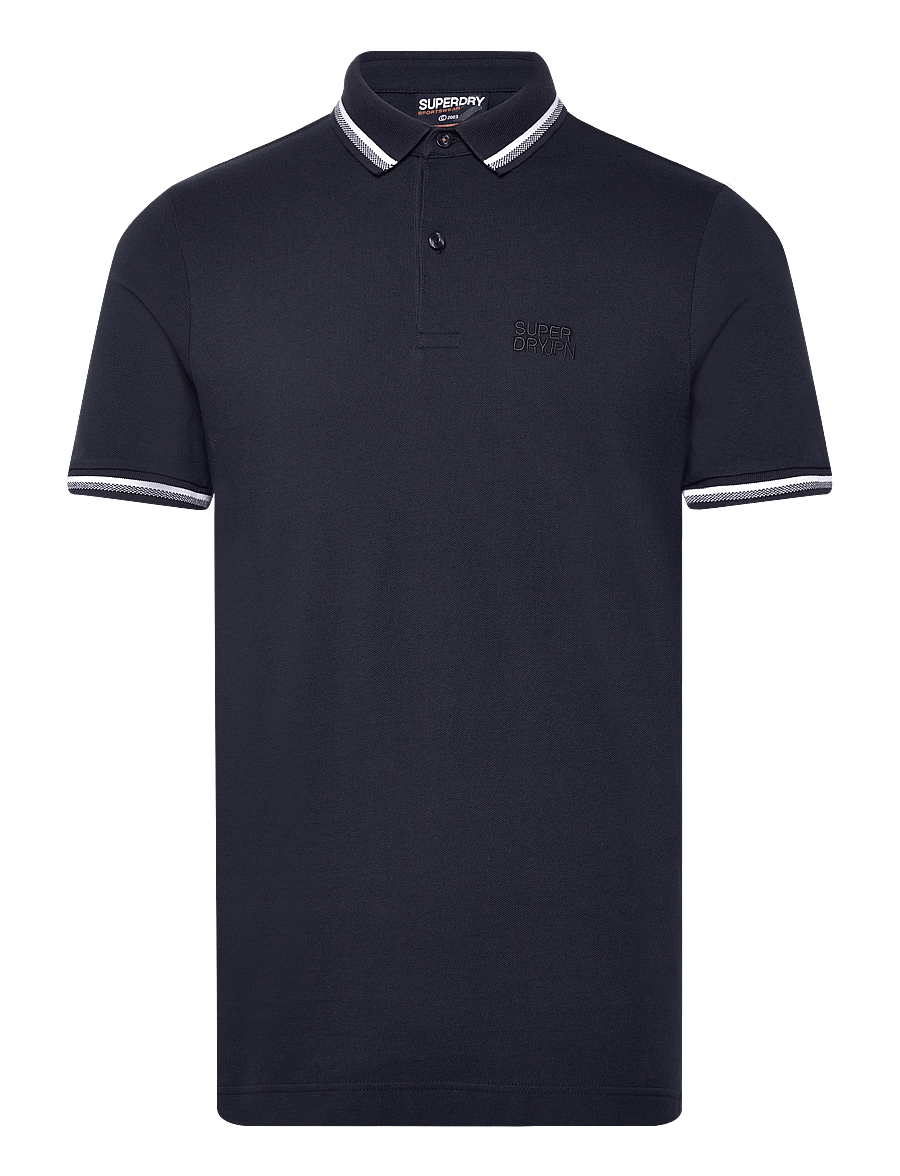 Superdry - SPORTSWEAR RELAXED TIPPED POLO - kortærmede poloer - eclipse navy - 1